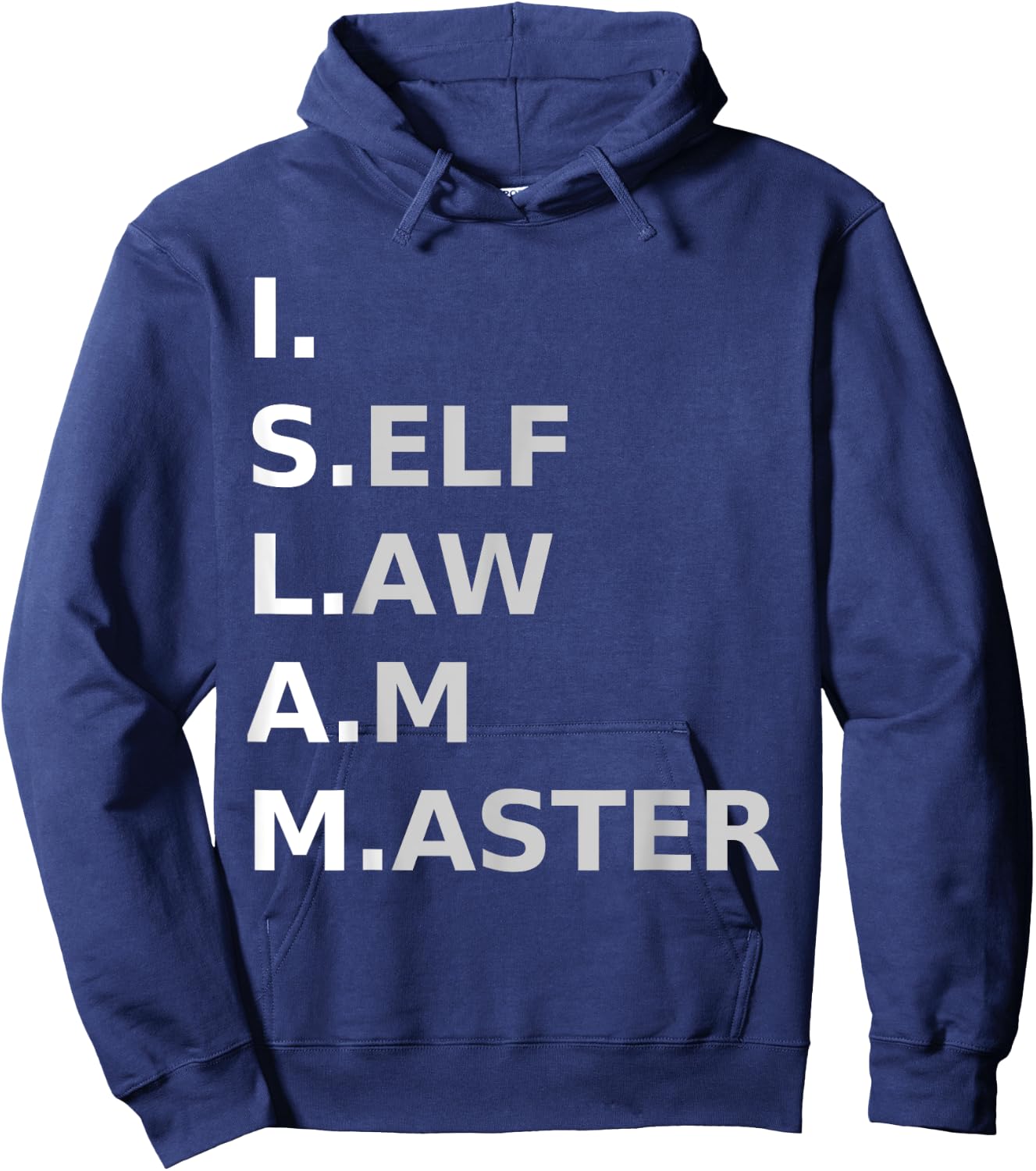 Moorish American "I Self Law Am Master" Hoodie - Hoodie | Navy