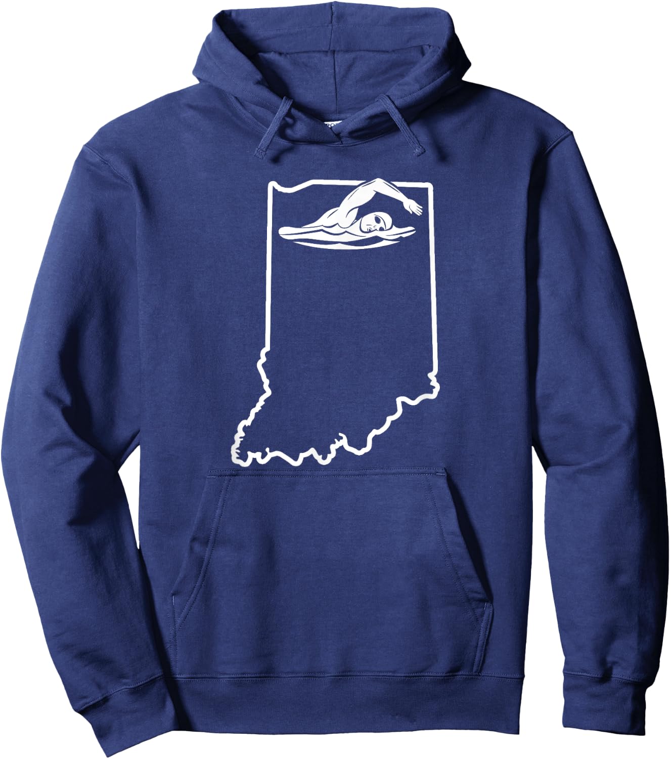 Indiana Swimming Swim Team Shirt Indiana Swimmer Stuff Hoodie - Hoodie | Navy
