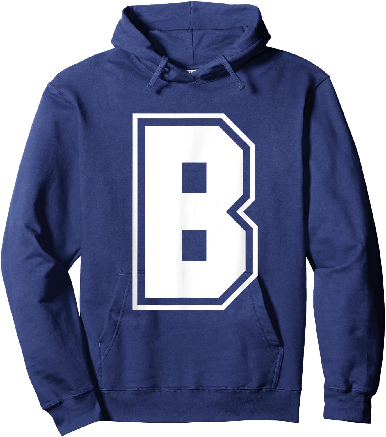 Letter B Alphabet Monogram Spelling Hoodie - Hoodie | Navy
