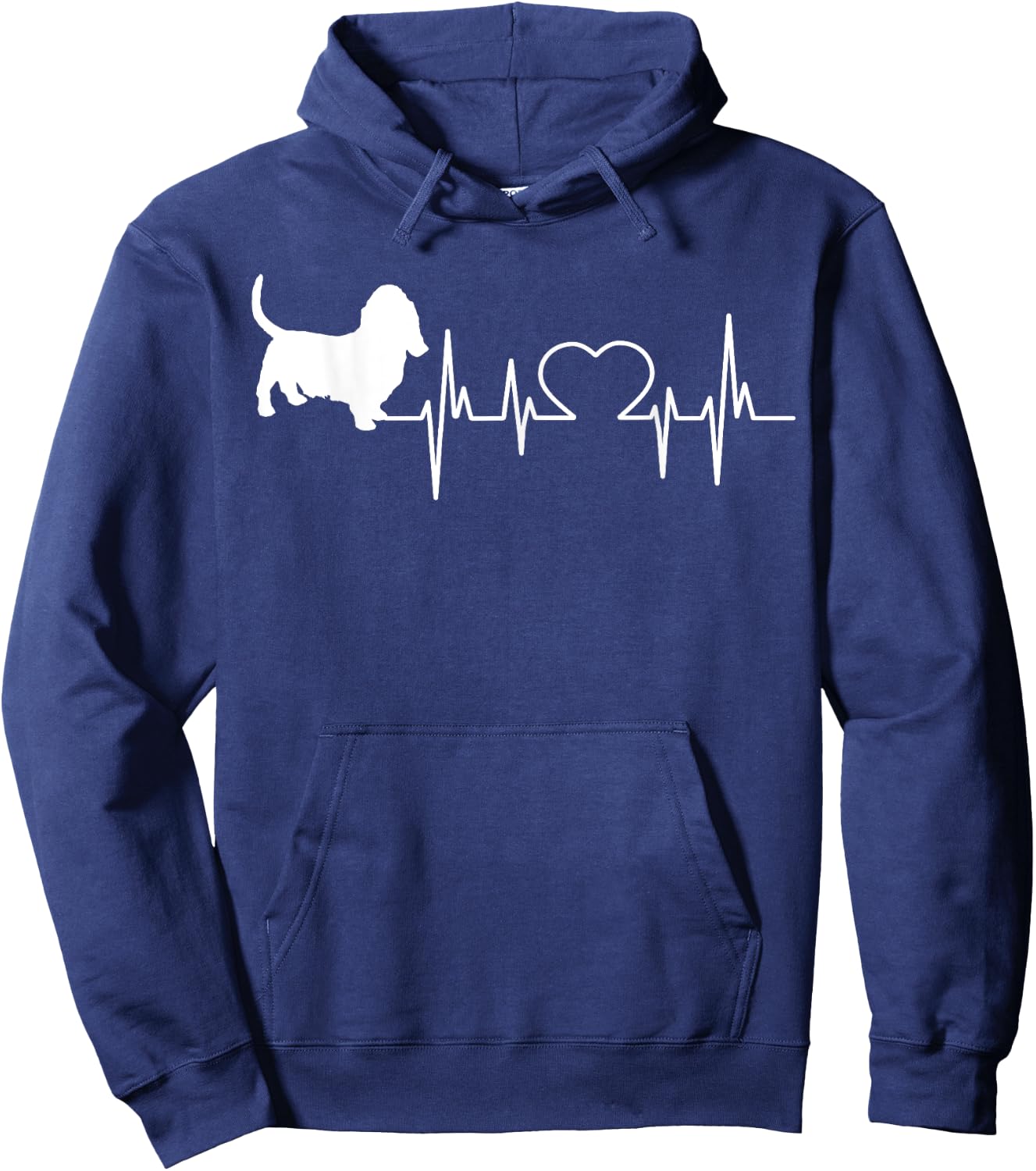 Basset Hound Dog Women Kids Hoodie - Hoodie | Navy