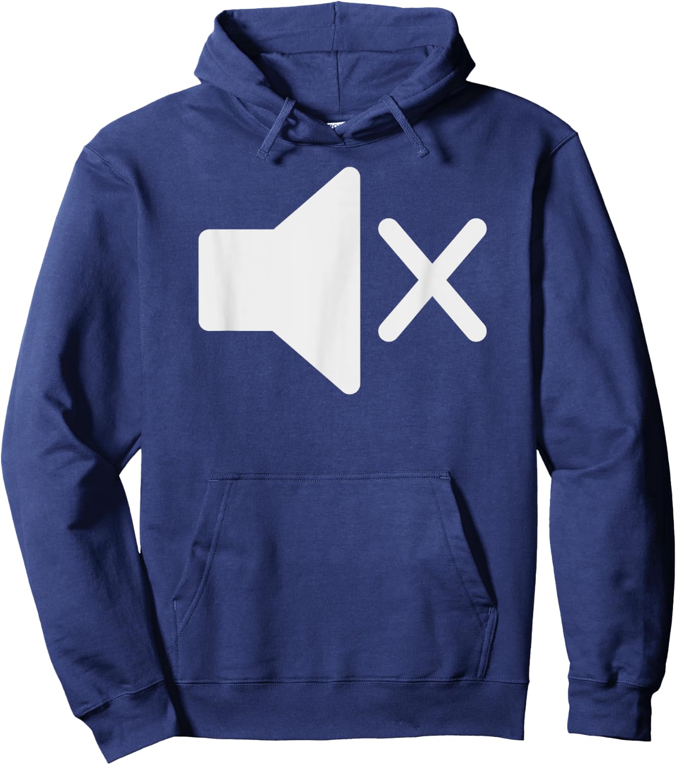 Mute Symbol - Funny for Deaf Mute or Introverts Hoodie - Hoodie | Navy