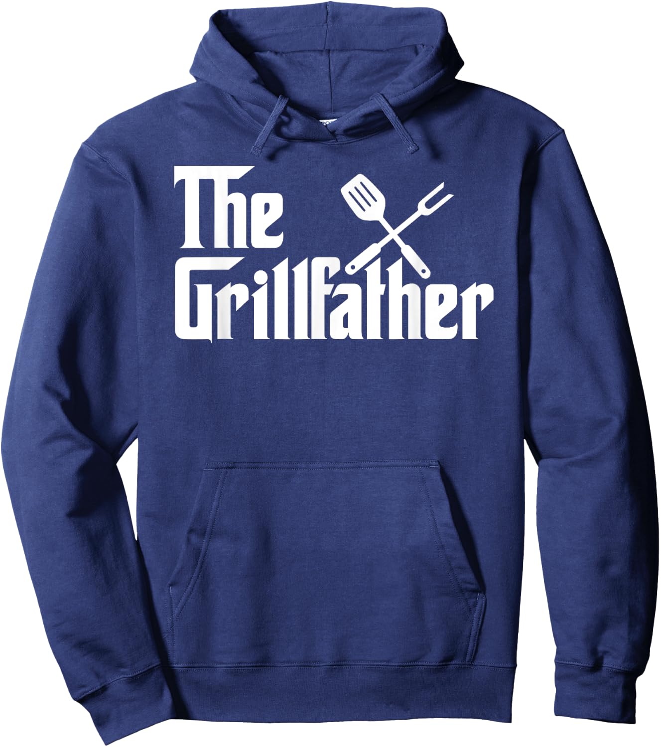 The Grillfather BBQ Grill & Smoker | Barbecue Chef Hoodie - Hoodie | Navy