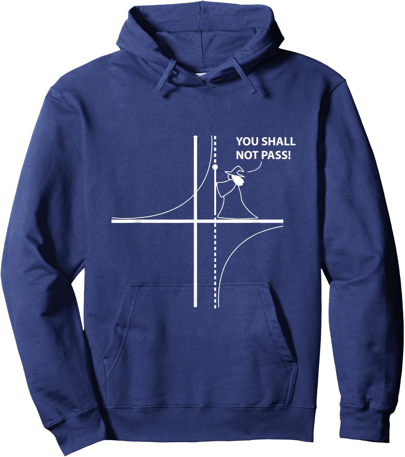 Function Asymptote Geek Math Pun Teacher Hoodie - Hoodie | Navy