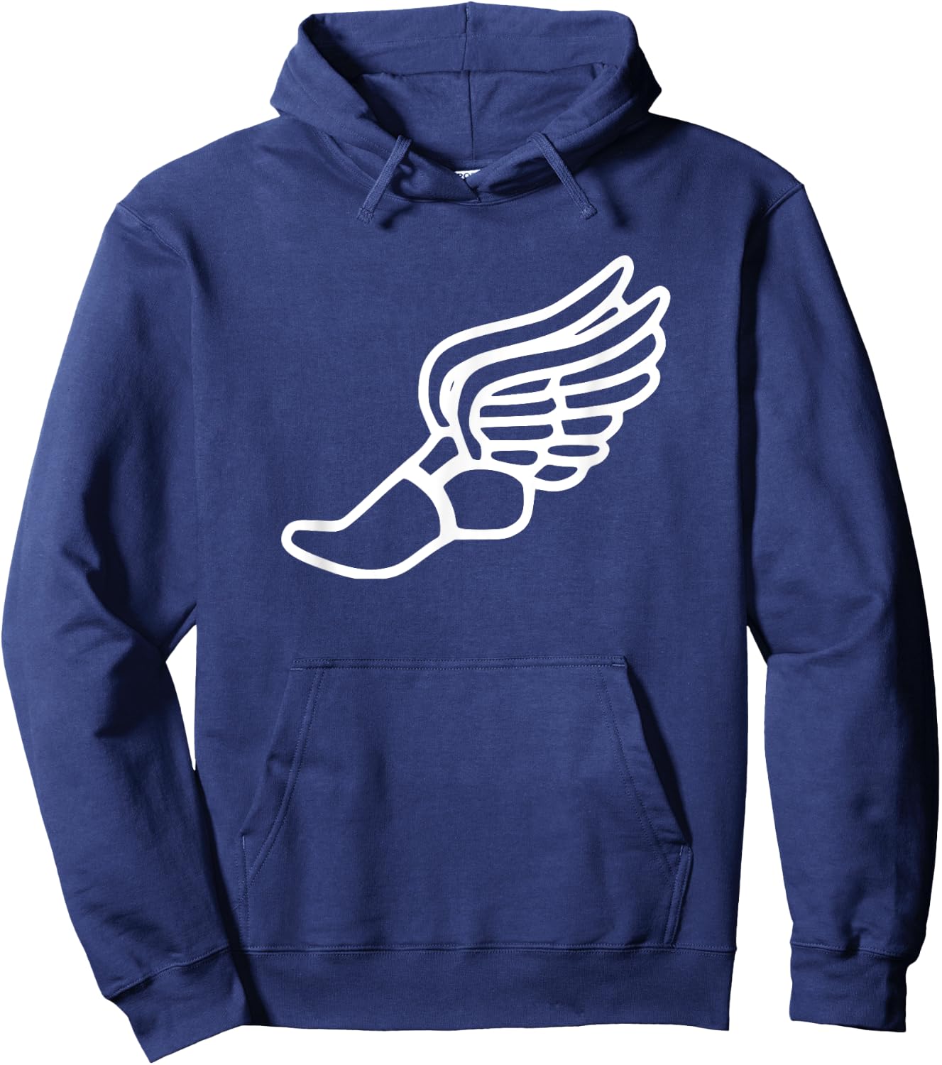 Running Shoe With Wings Track And Field Sneaker Hoodie - Hoodie | Navy