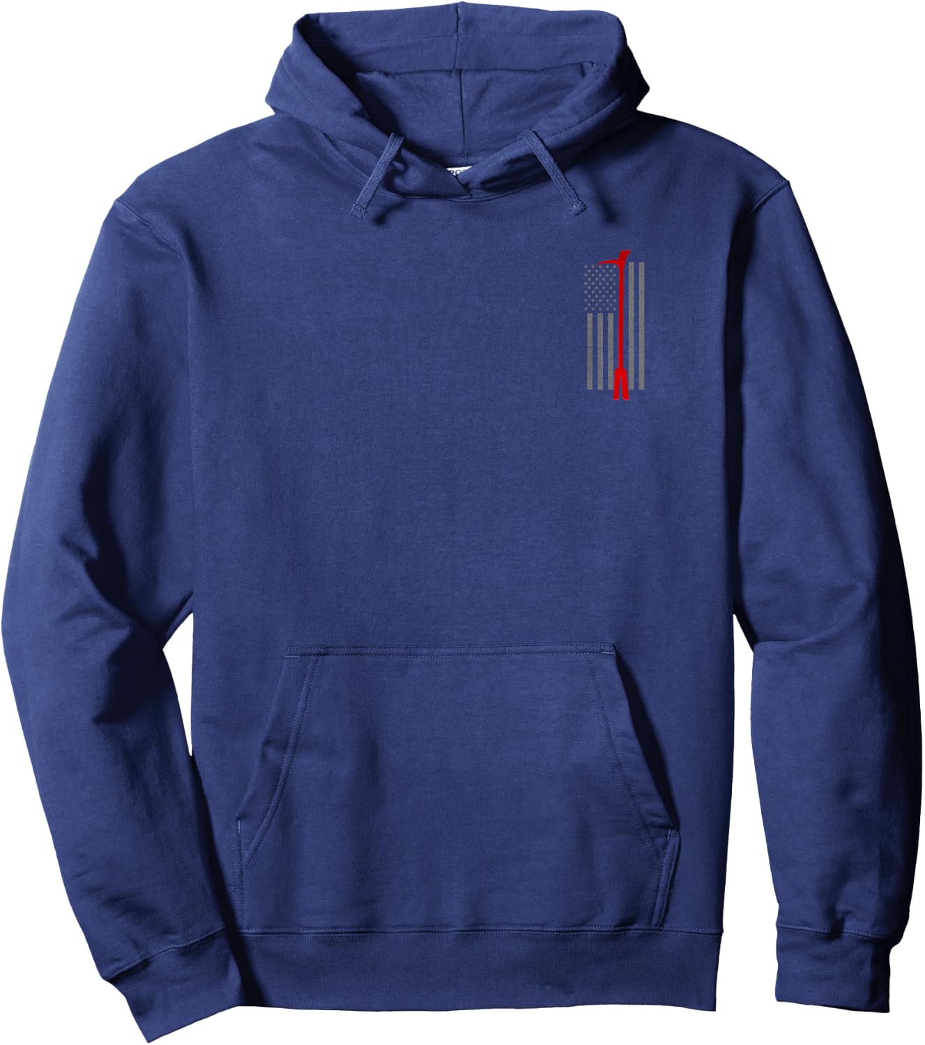 Halligan Tool Thin Red Line Flag Firefighter Shirt Hoodie - Hoodie | Navy