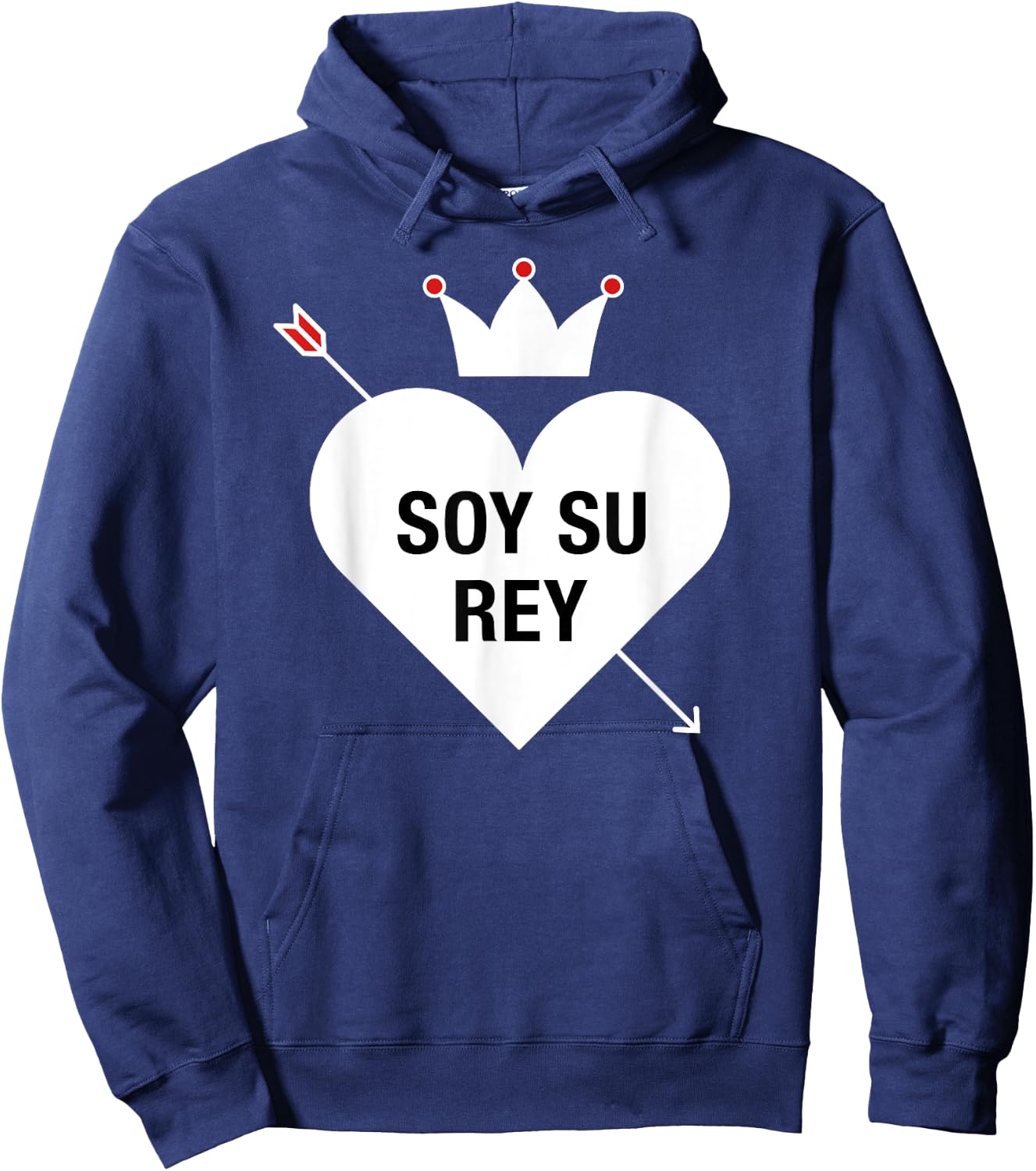 Para Parejas San Valentin Su Soy Rey Shirt Hoodie - Hoodie | Navy