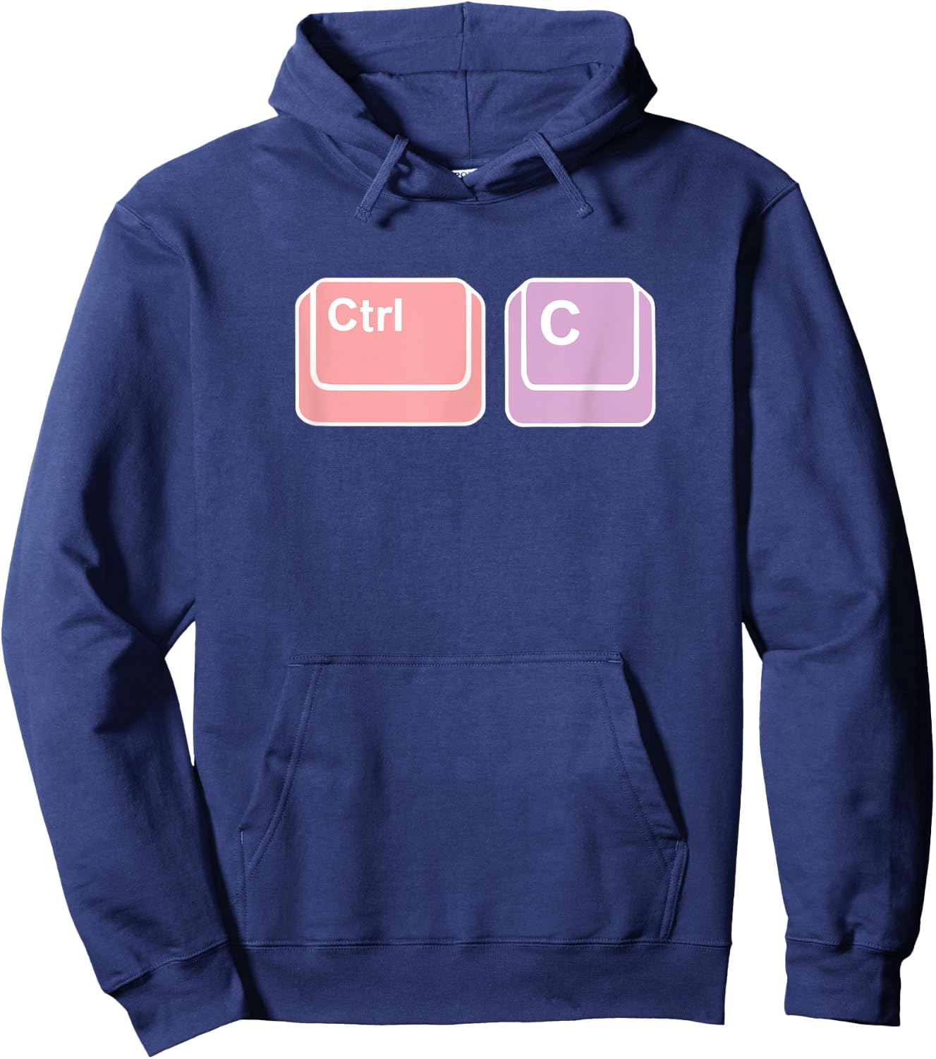 Hilarious Ctrl-C Computer Geek Gift Hoodie - Hoodie | Navy