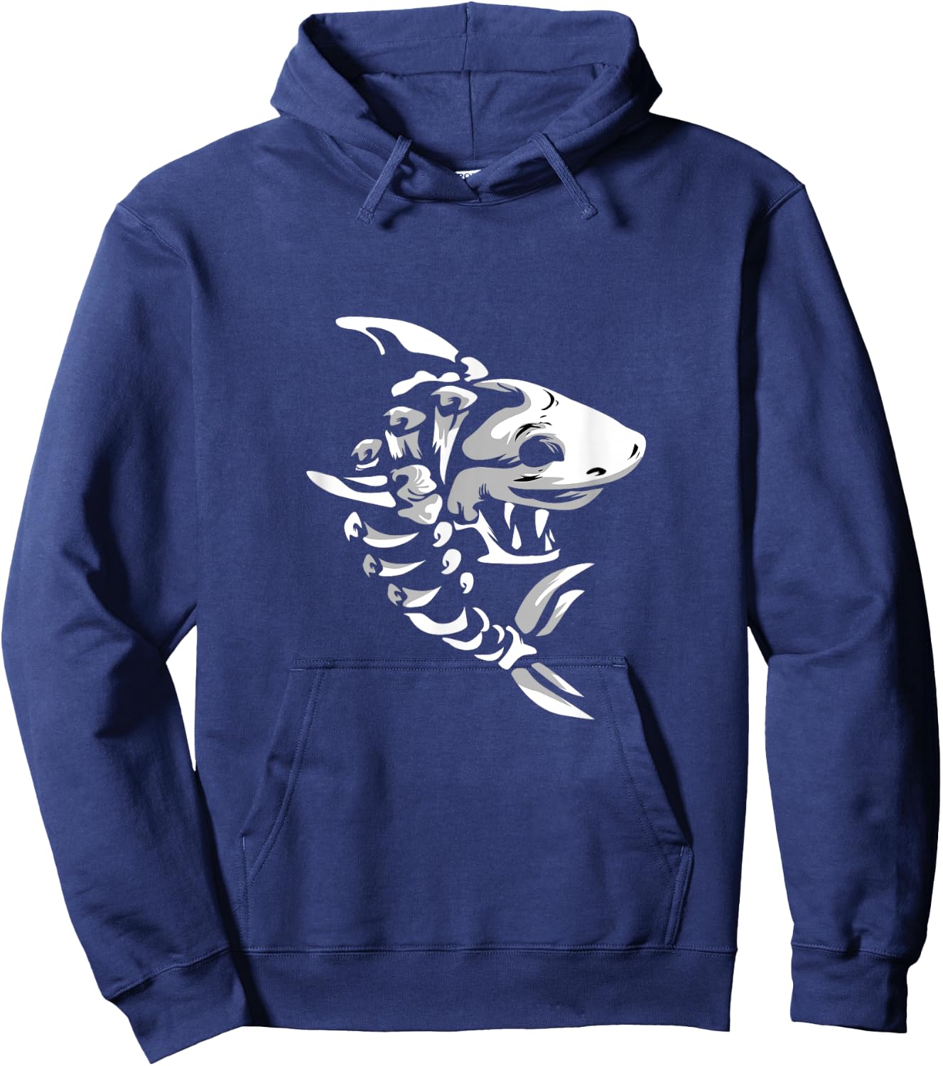 Cool Skeleton Bone Shark for boys girls kids Hoodie - Hoodie | Navy