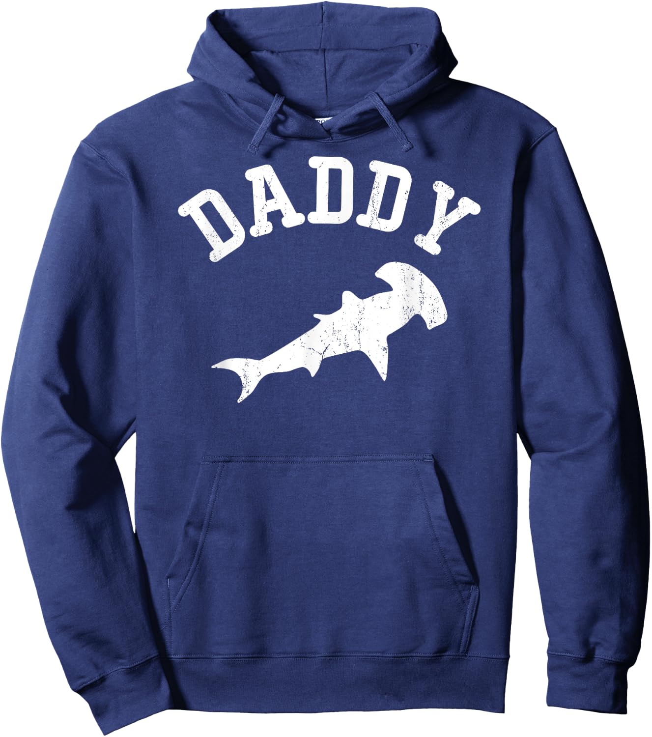 Daddy Hammerhead Shark vintage Gift ideas for Dad Hoodie - Hoodie | Navy