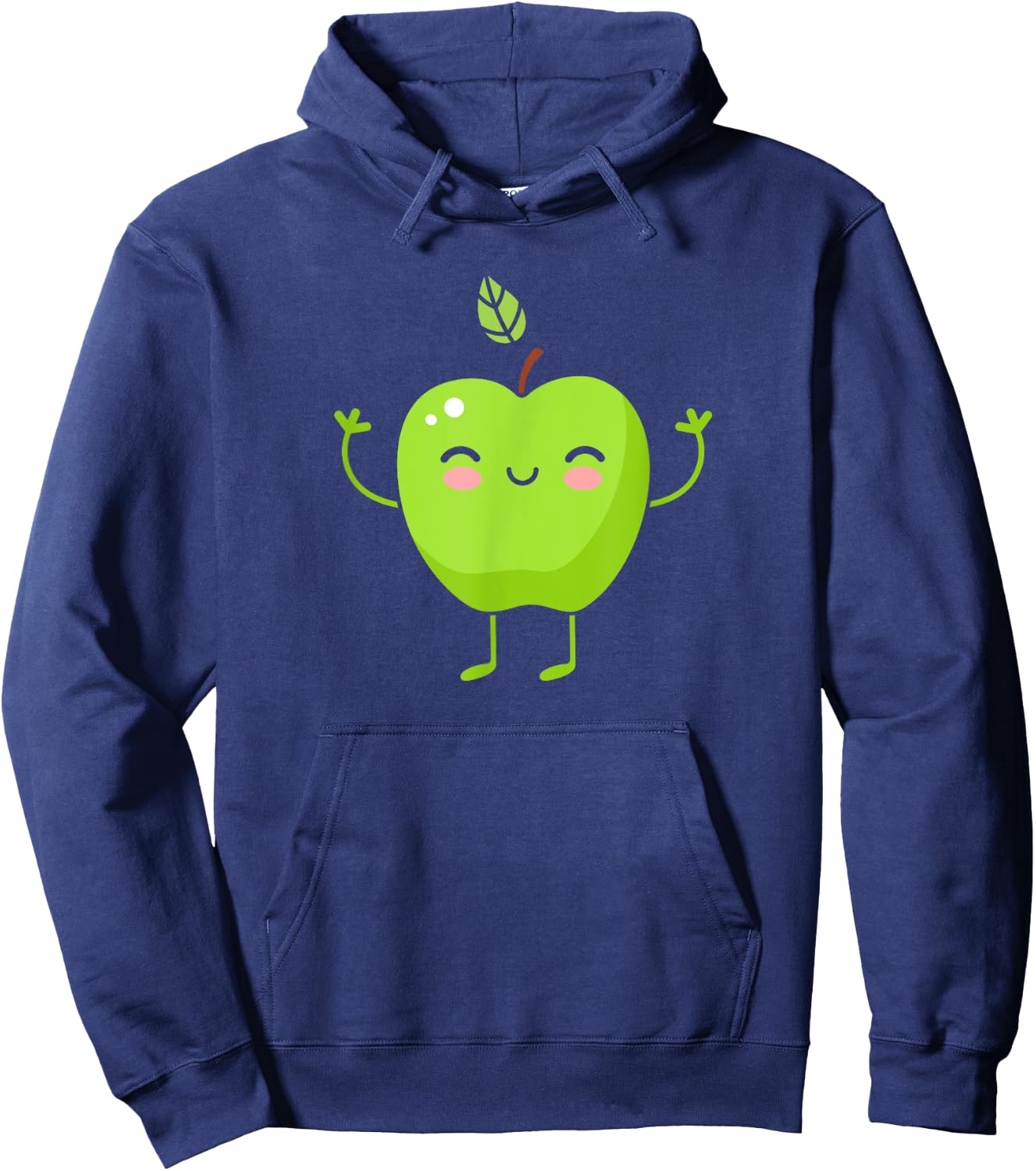 Green Apple - Fruit Gift Cute Green Apple Fruit Themed Gift Hoodie - Hoodie | Navy