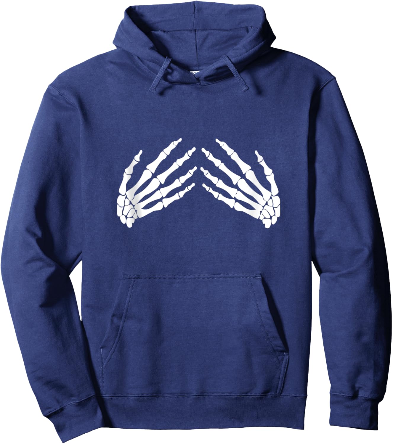 Skeleton Hands Grabbing Boobs Halloween Hoodie - Hoodie | Navy