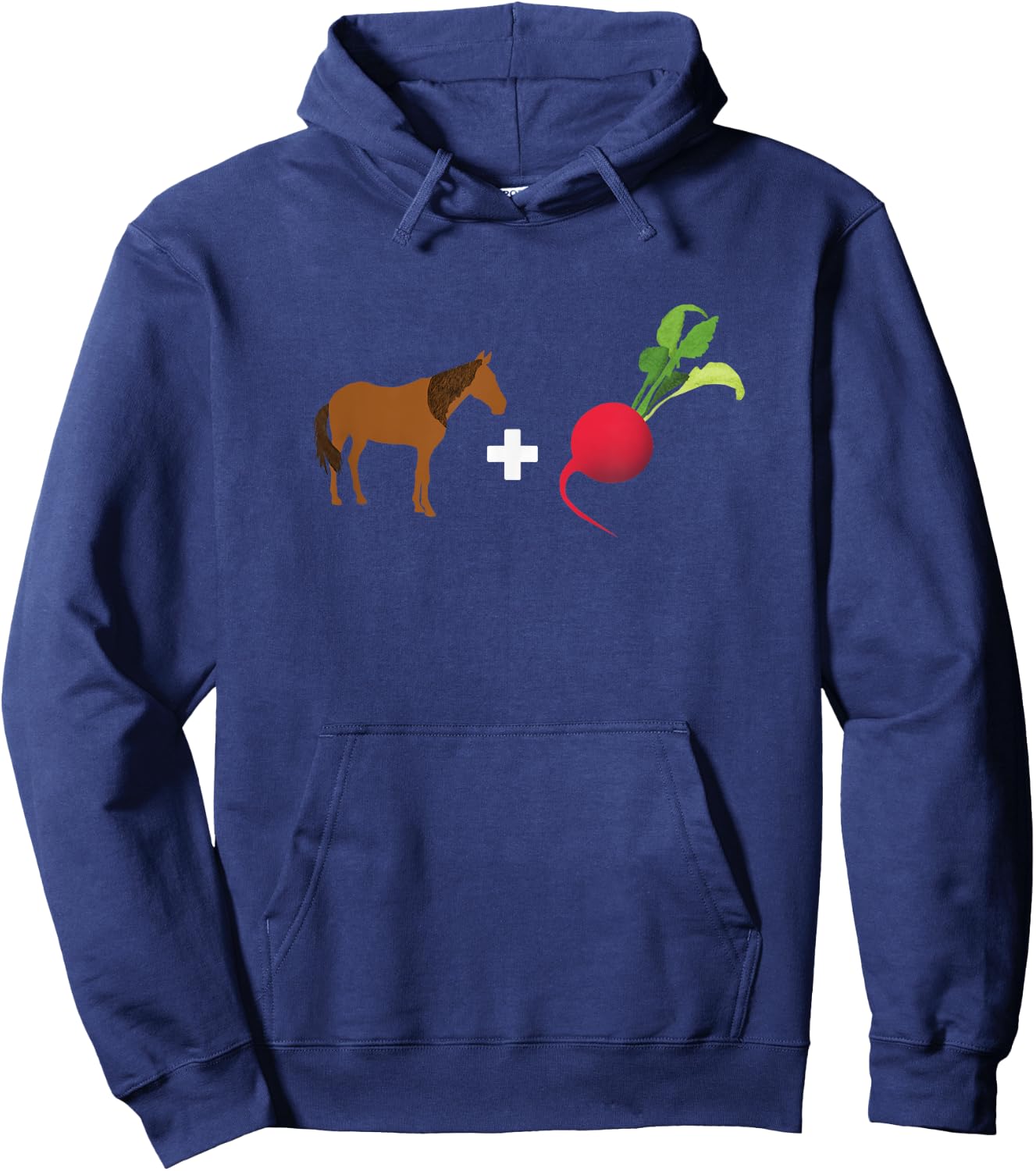 Horse Radish Funny Vegetable Pun, Horseradish Foodie Hoodie - Hoodie | Navy