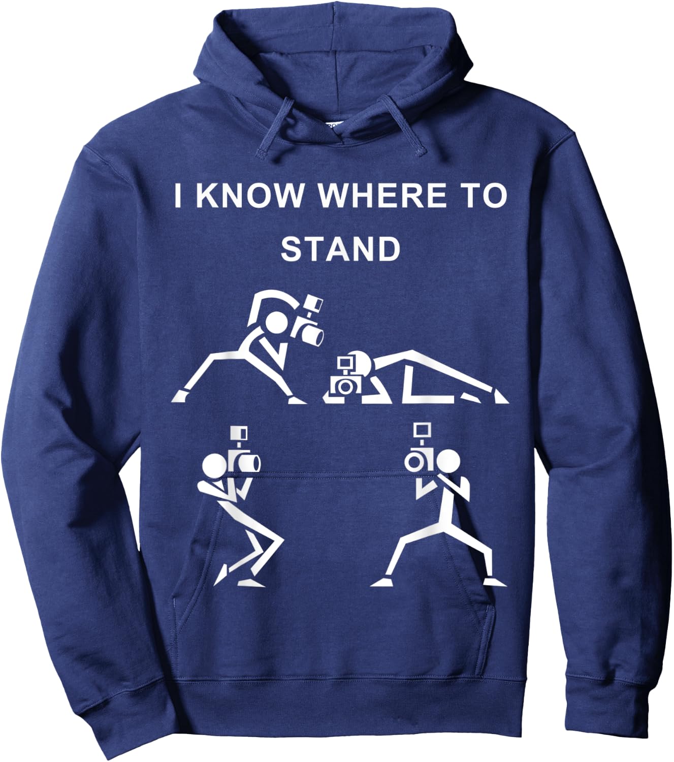 Photographer Photojournalist Camera Man Funny Graphic Shirt Hoodie - Hoodie | Navy