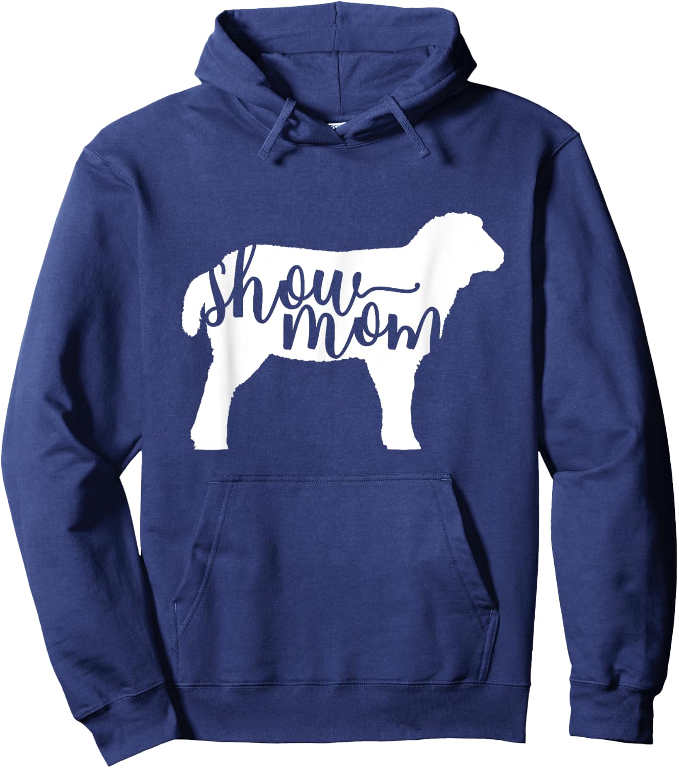 Cute Show Mom Sheep Shirt Hoodie - Hoodie | Navy