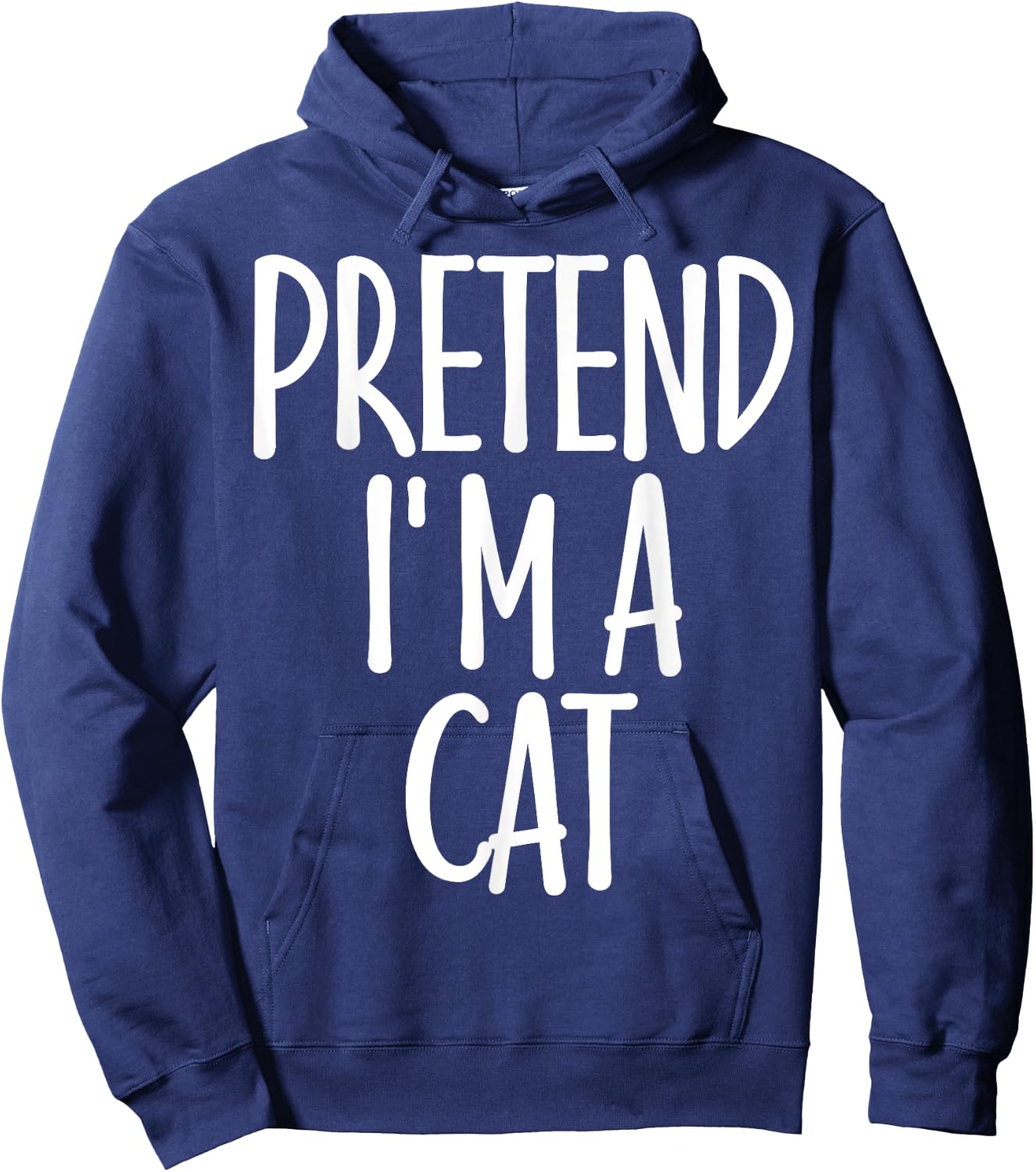 Easy Pretend I'm Cat Costume Gift Cute Halloween Women Kids Hoodie - Hoodie | Navy