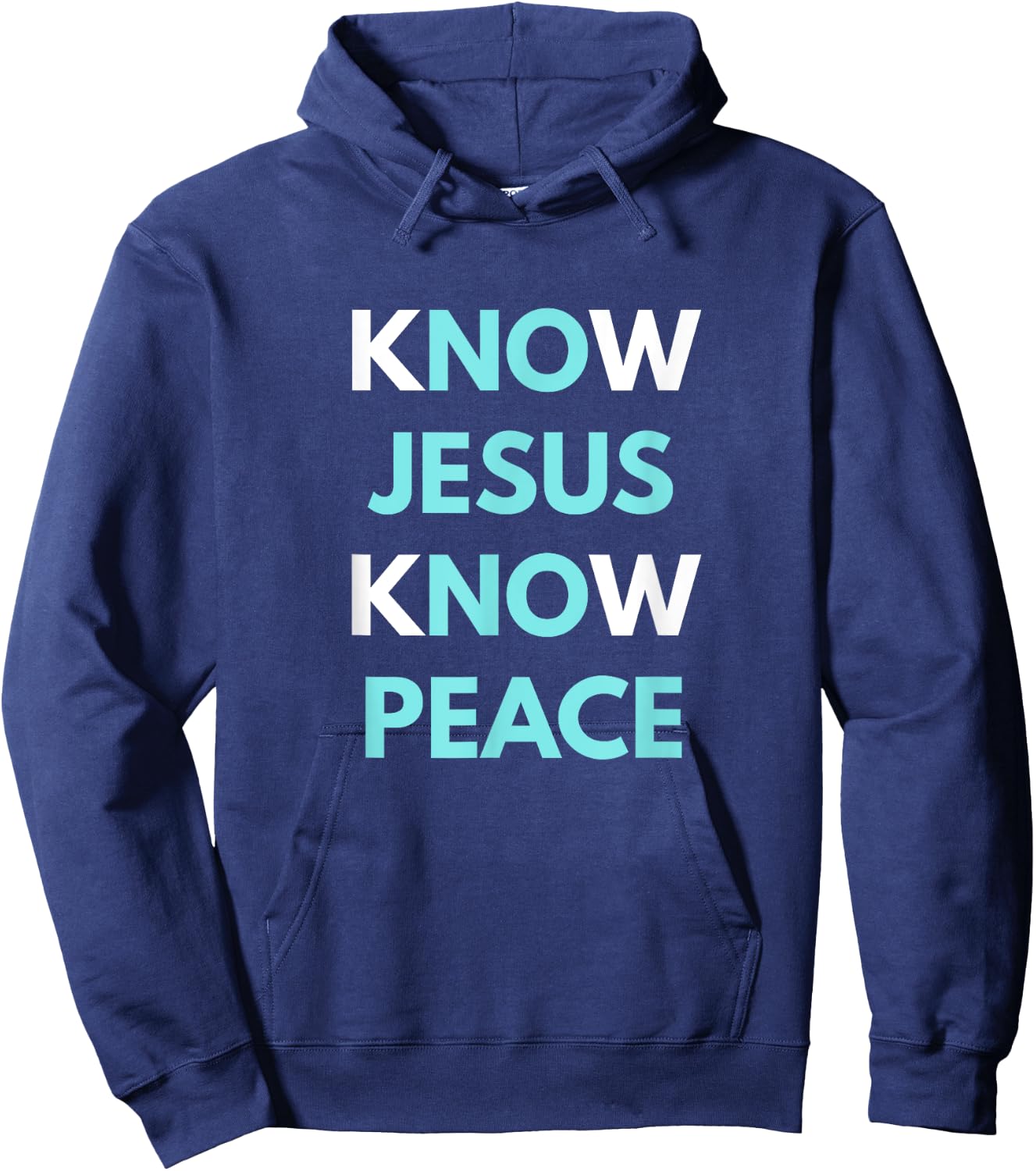 Know Jesus Know Peace Hoodie - Hoodie | Navy