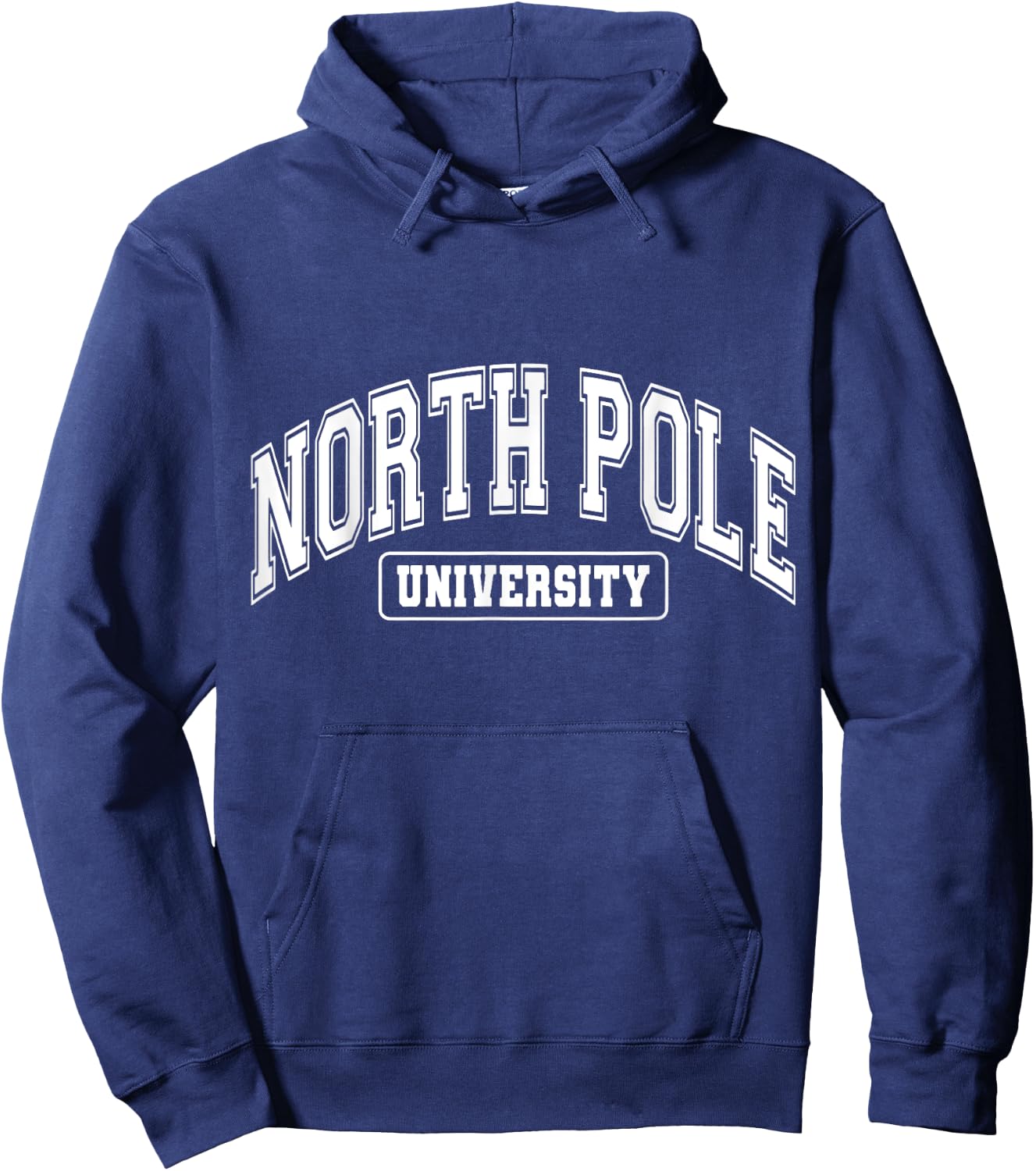 North Pole University X-Mas Vacation Funny Christmas Hoodie - Hoodie | Navy