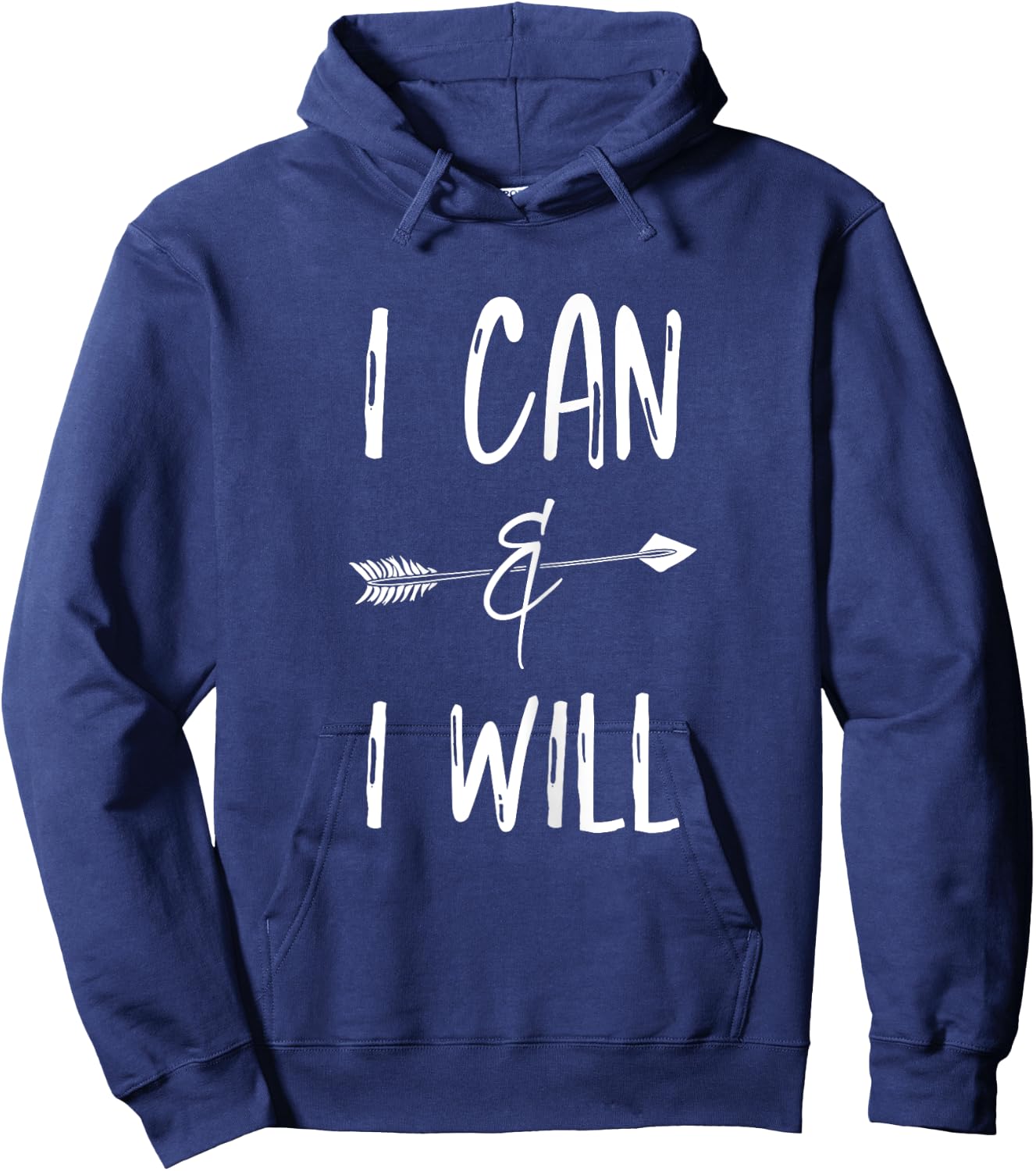 I Can I Will T Shirts Positive Message Girls Women Kids Hoodie - Hoodie | Navy