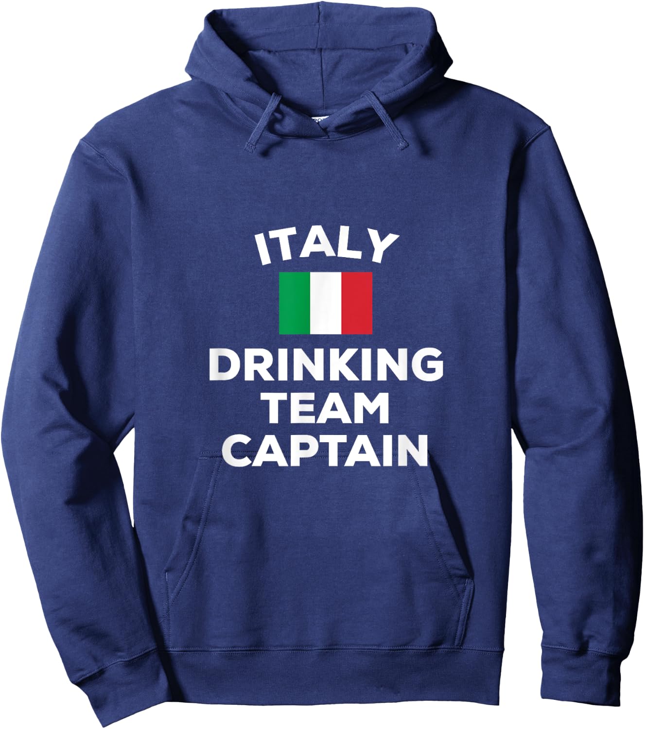 Italy Italian Drinking Team Captain Funny Flag Beer Party Hoodie - Hoodie | Navy