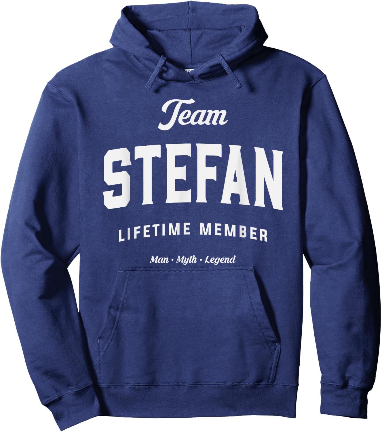 Team Stefan Lifetime Member Funny Name Stefan Hoodie - Hoodie | Navy