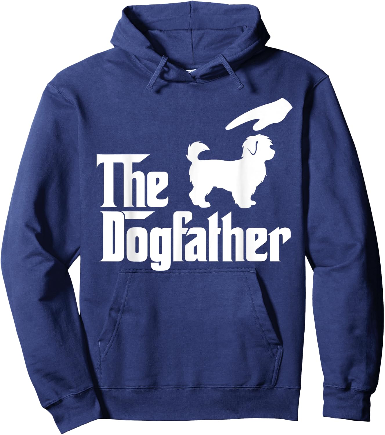 Maltipoo Dog Dad The DogFather Funny Dogs Lovers Men Women Girls Kids Hoodie - Hoodie | Navy