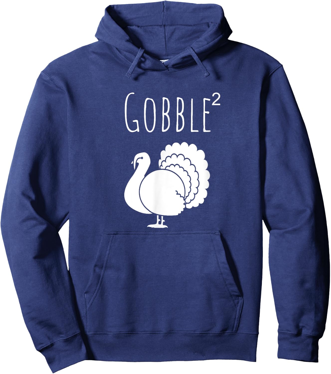 Funny Gobble Squared Turkey Day Thanksgiving Hunter Hoodie - Hoodie | Navy