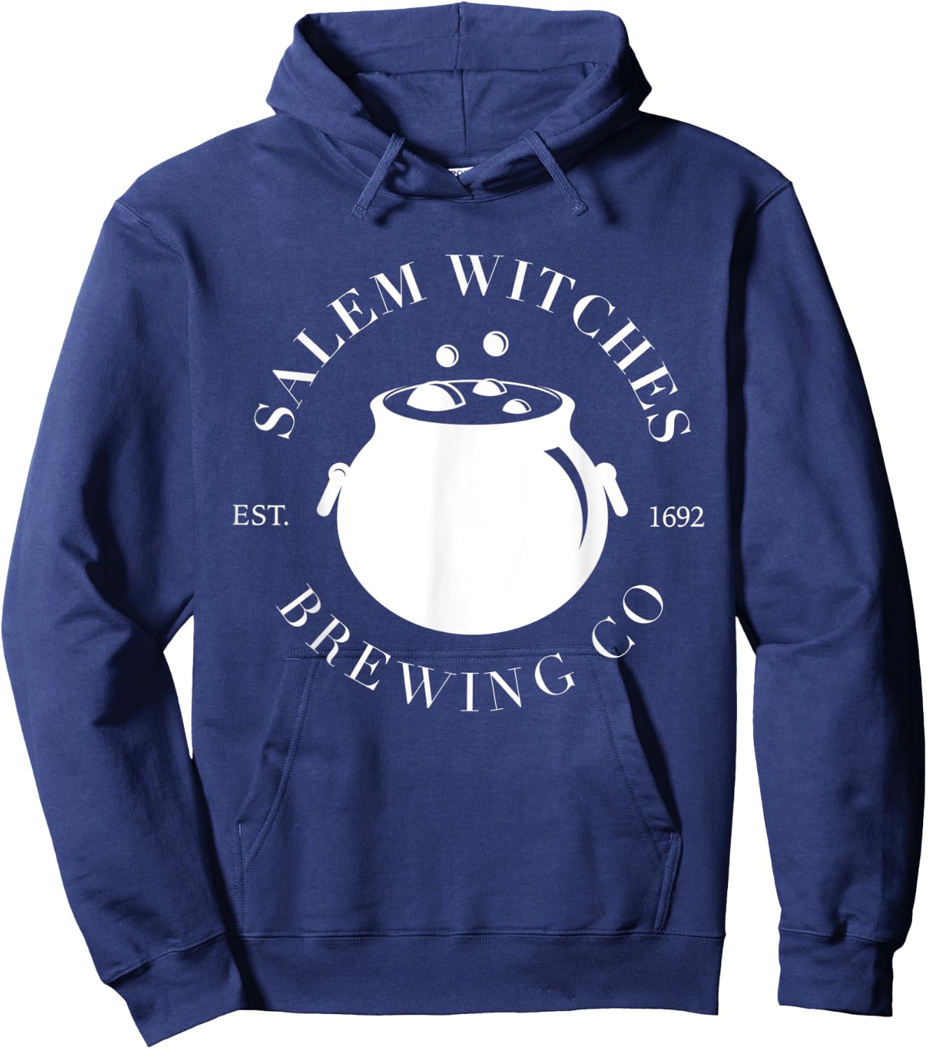 Salem Witches Brewing Company est 1692 Halloween Hoodie - Hoodie | Navy