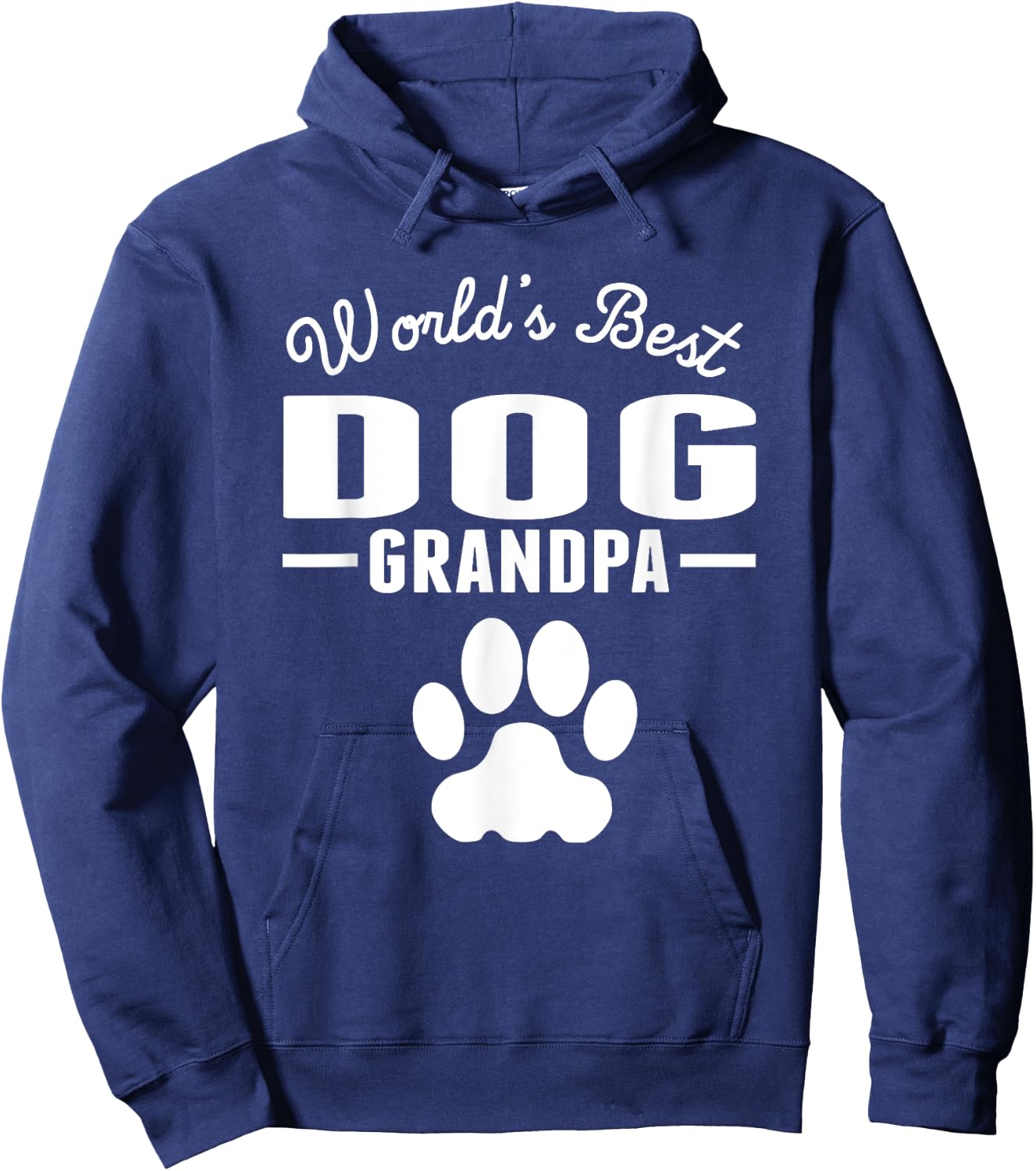 World's Best Dog Grandpa Men Women Girls Kids Hoodie - Hoodie | Navy