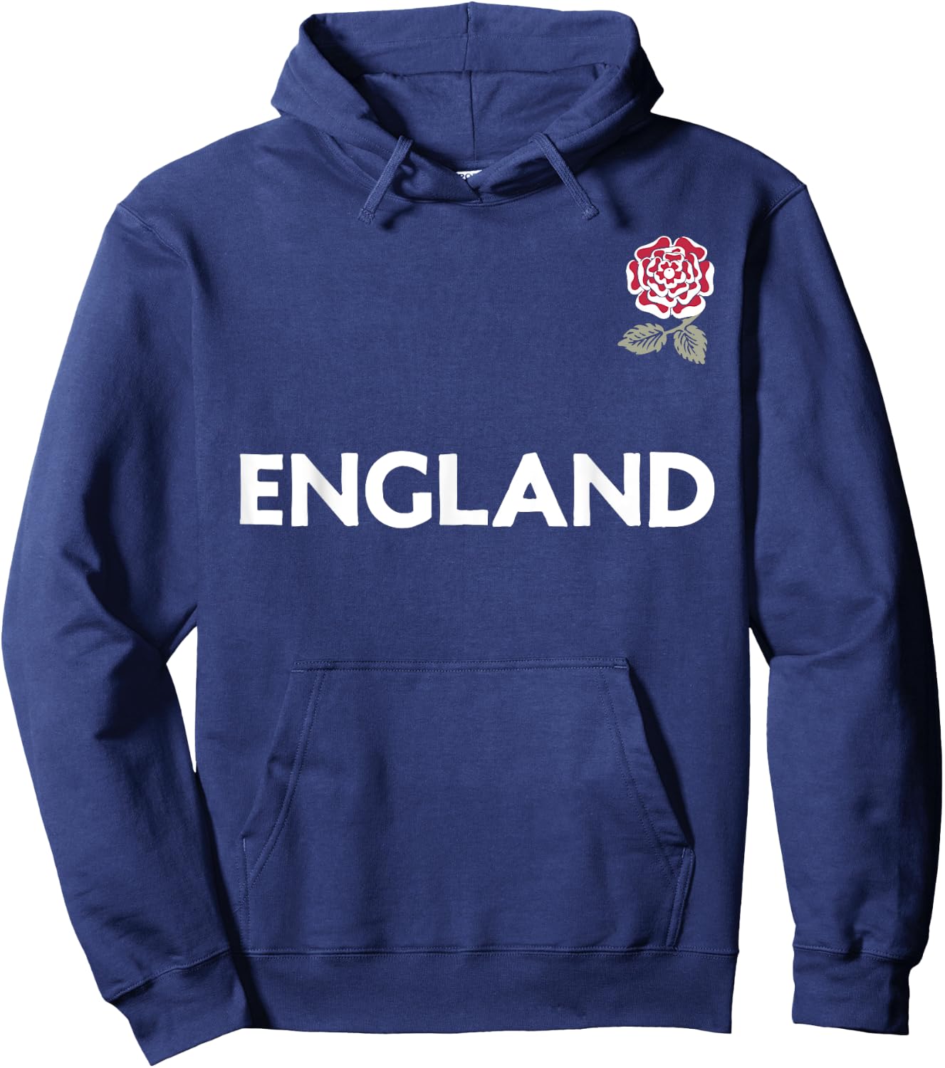 England Rugby Style (Vintage Rose Crest) Hoodie - Hoodie | Navy