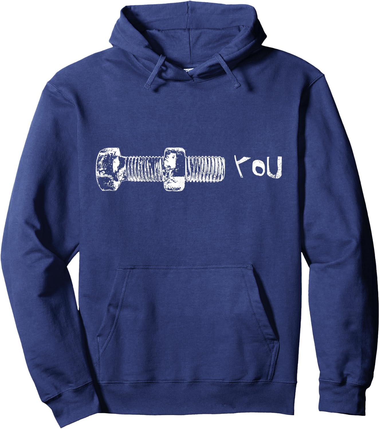 Screw you shirt - screw you t shirt black Hoodie - Hoodie | Navy