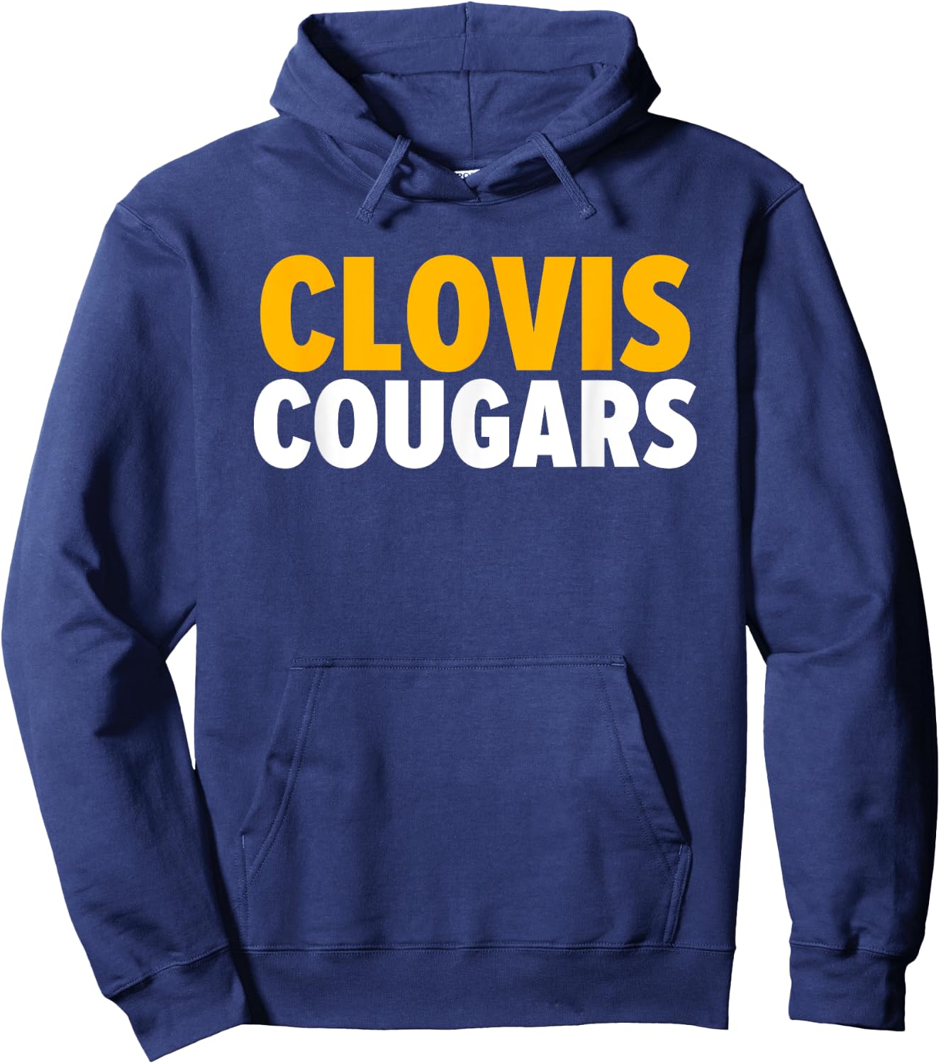 Clovis Cougars Bold Hoodie - Hoodie | Navy