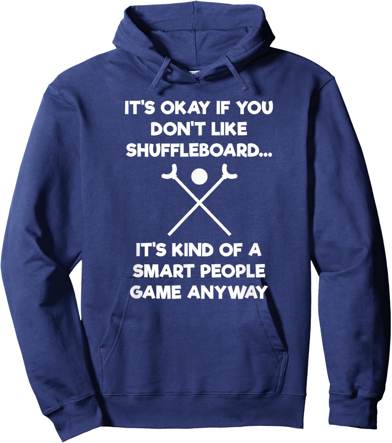 Shuffleboard - Funny Shuffleboard Smart People Hoodie - Hoodie | Navy