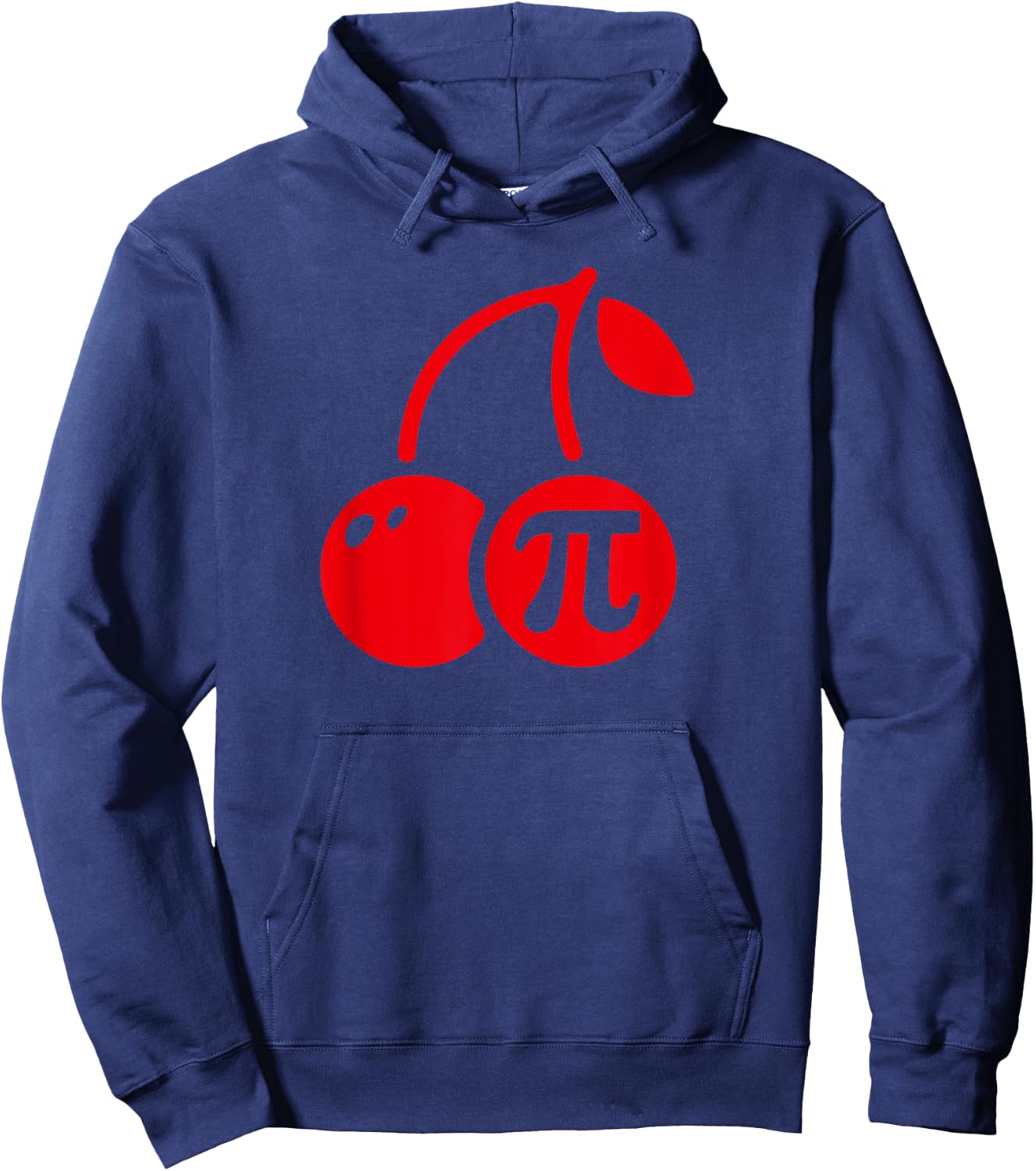 Cherry Pi Day Funny Math Nerd Pie Teacher 3.14 Men Women Girls Kids Hoodie - Hoodie | Navy