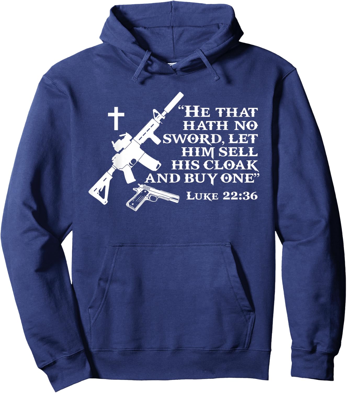Patriot Patch Co - Luke 22:36 AR-15 Hoodie - Hoodie | Navy