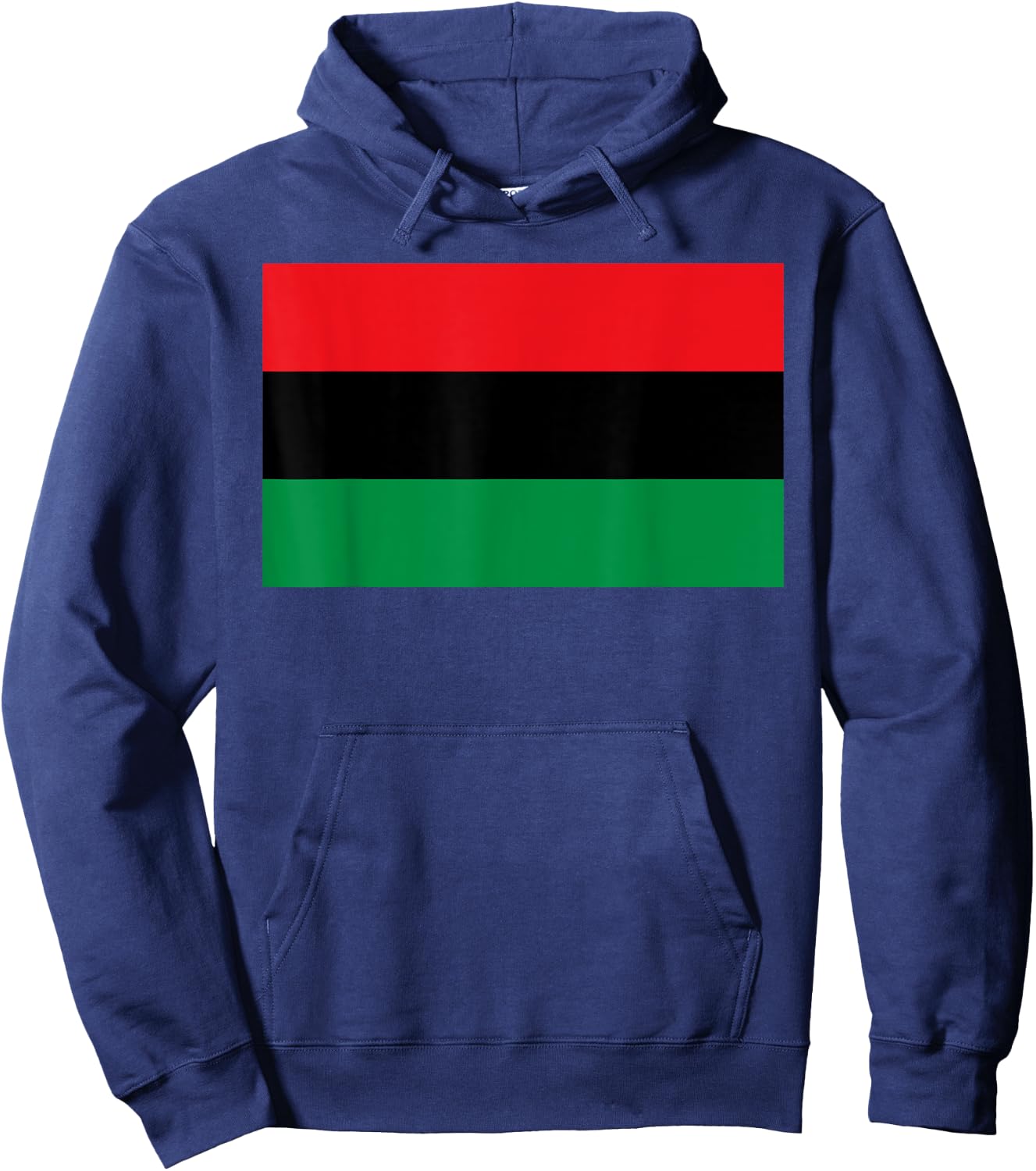 Pan African Unia Flag Map Continent Hoodie - Hoodie | Navy