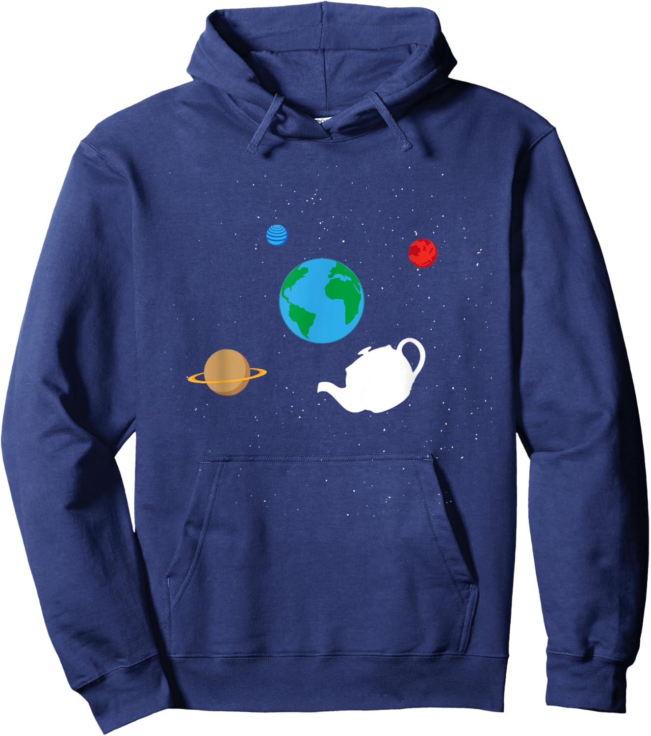 Bertrand Russell - Teapot Metaphor for Philosophers Hoodie - Hoodie | Navy