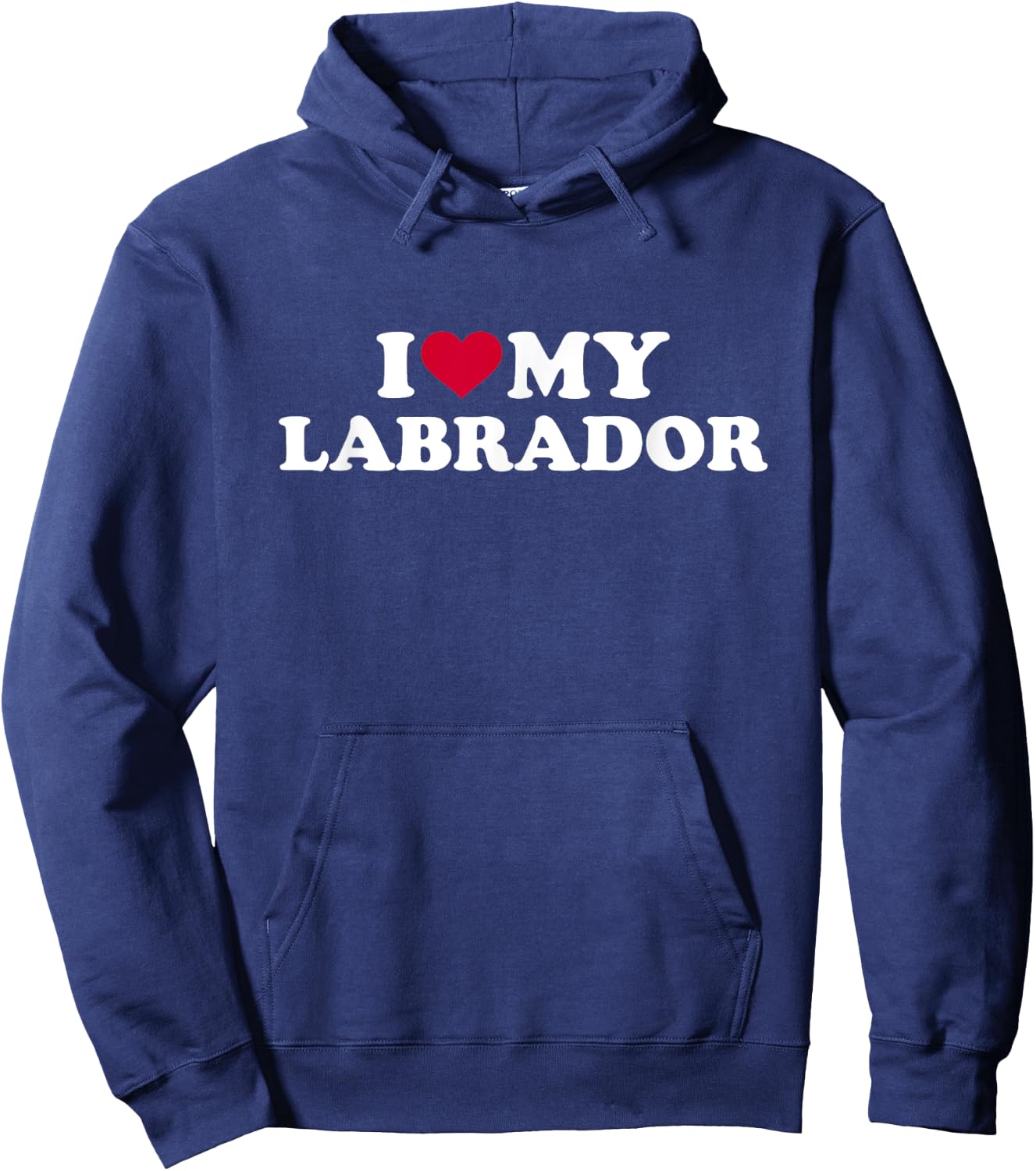I love my Labrador Hoodie - Hoodie | Navy