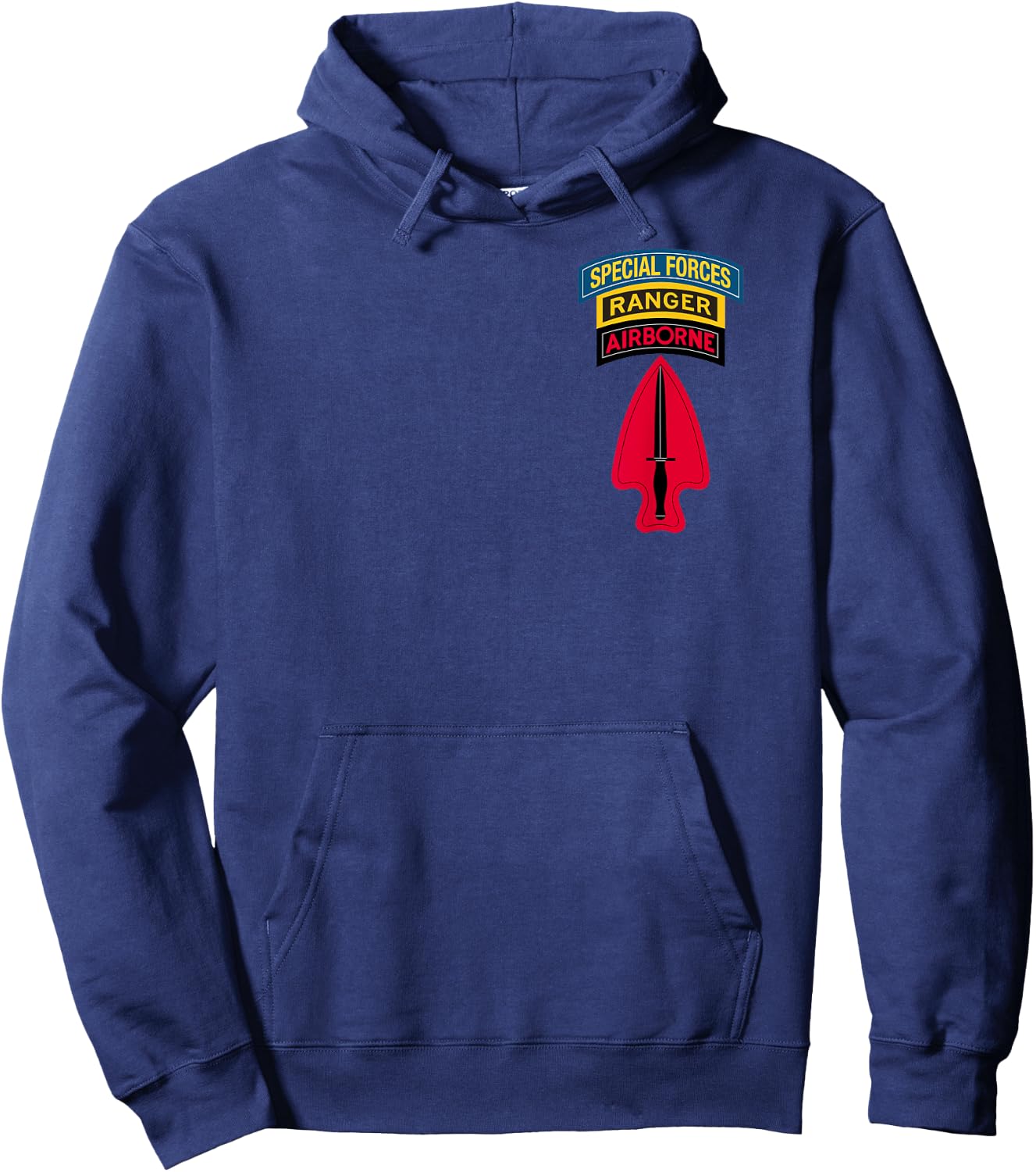 USASOC Shirt - Delta Force - Ranger SF Tab SFOD-D - Classic Hoodie - Hoodie | Navy