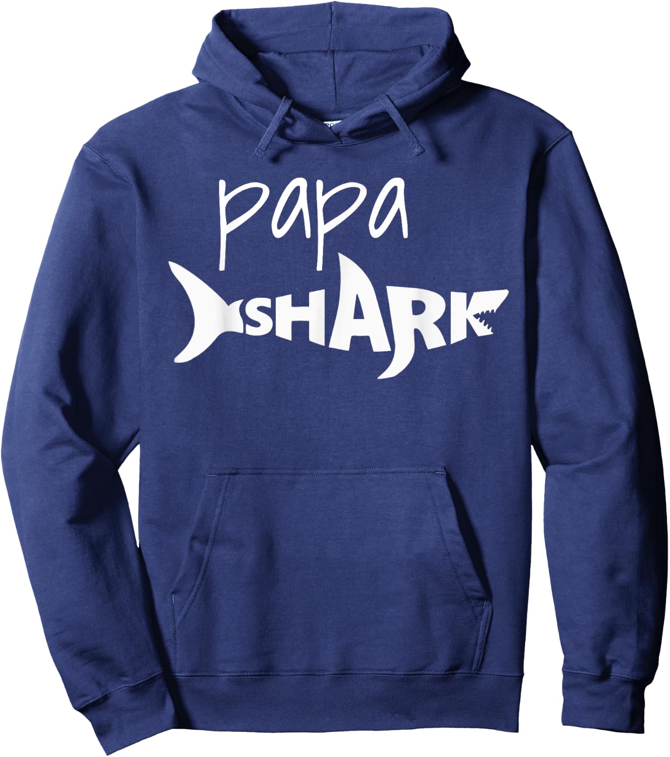 Papa Shark - Cool funny Gift for papa Hoodie - Hoodie | Navy