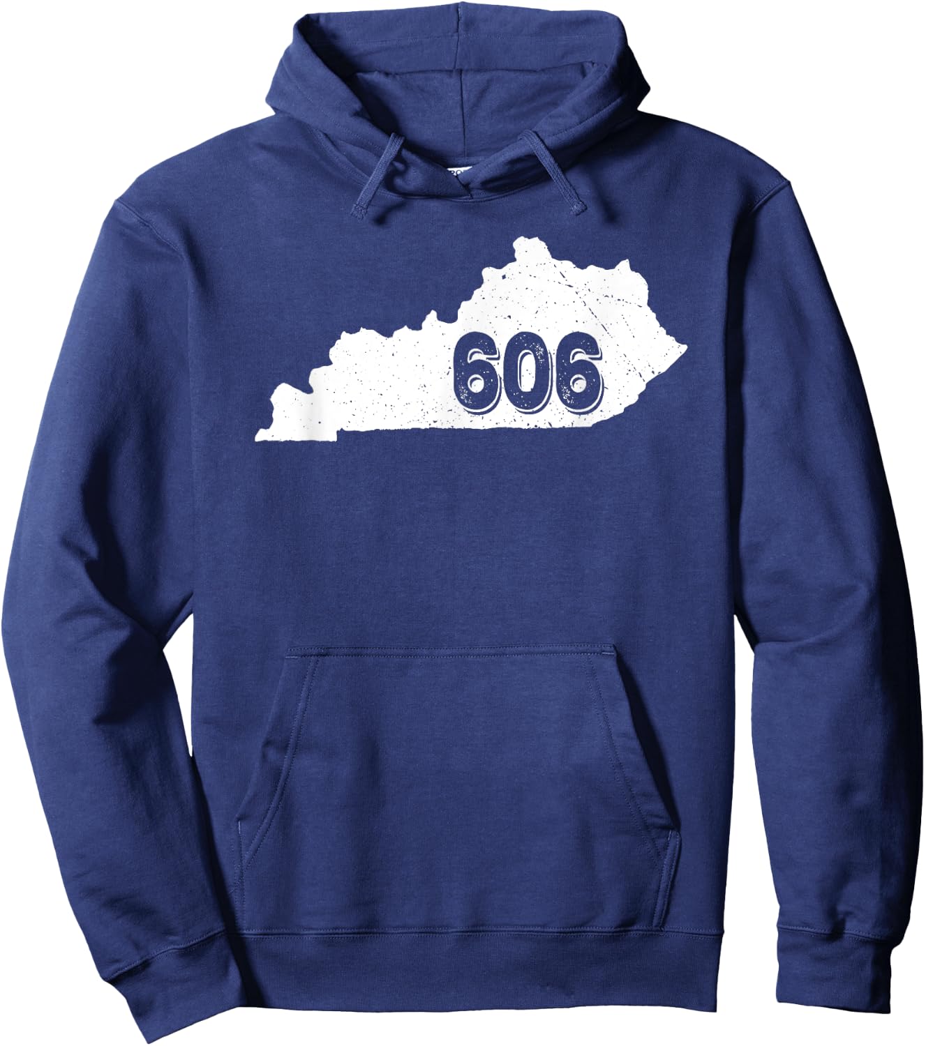 Kentucky Area Code 606 Black Adult Hoodie - Hoodie | Navy