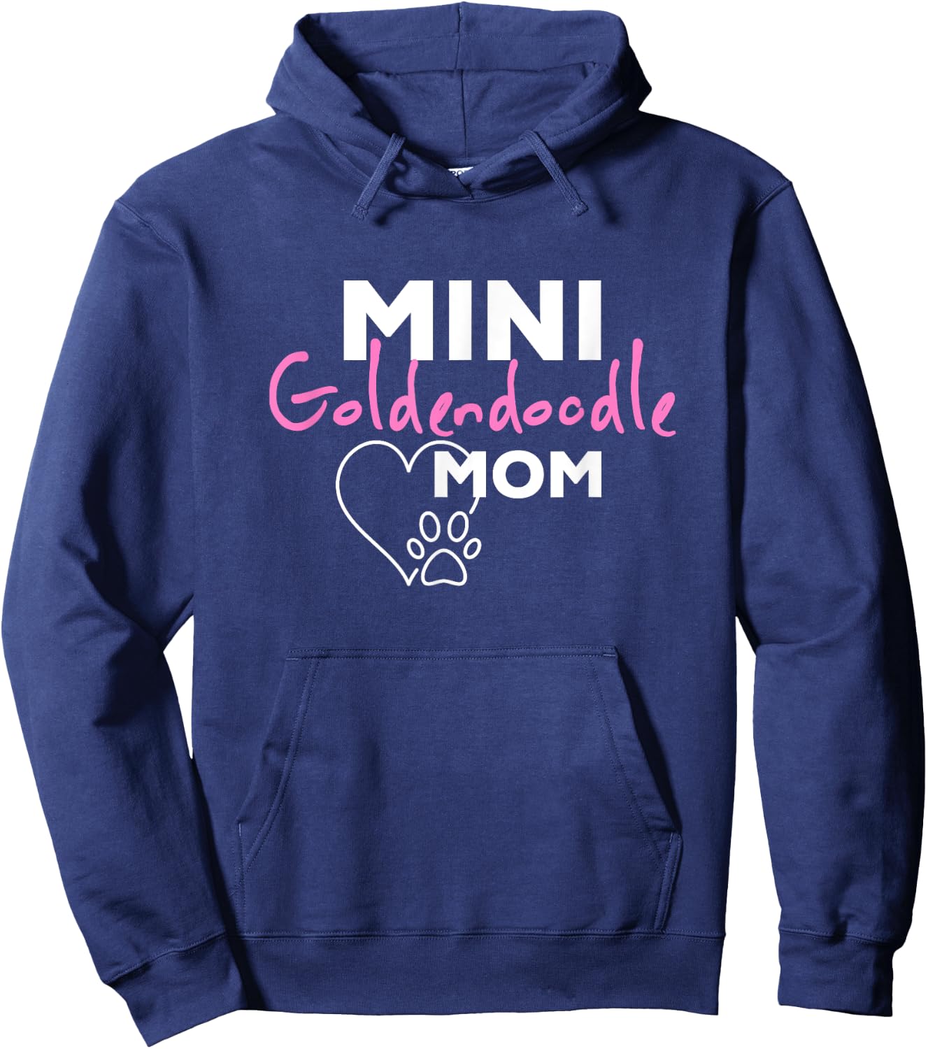 Mini Goldendoodle Mom Hoodie - Hoodie | Navy