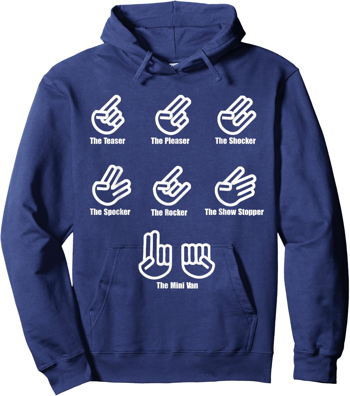 The Teaser The Pleaser The Shocker The Spocker The Rocker Hoodie - Hoodie | Navy