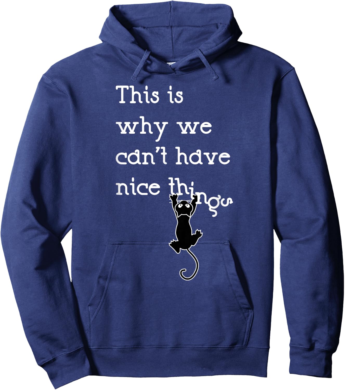 This Is Why We Can't Have Nice Things Cute Cat Lover Hoodie - Hoodie | Navy