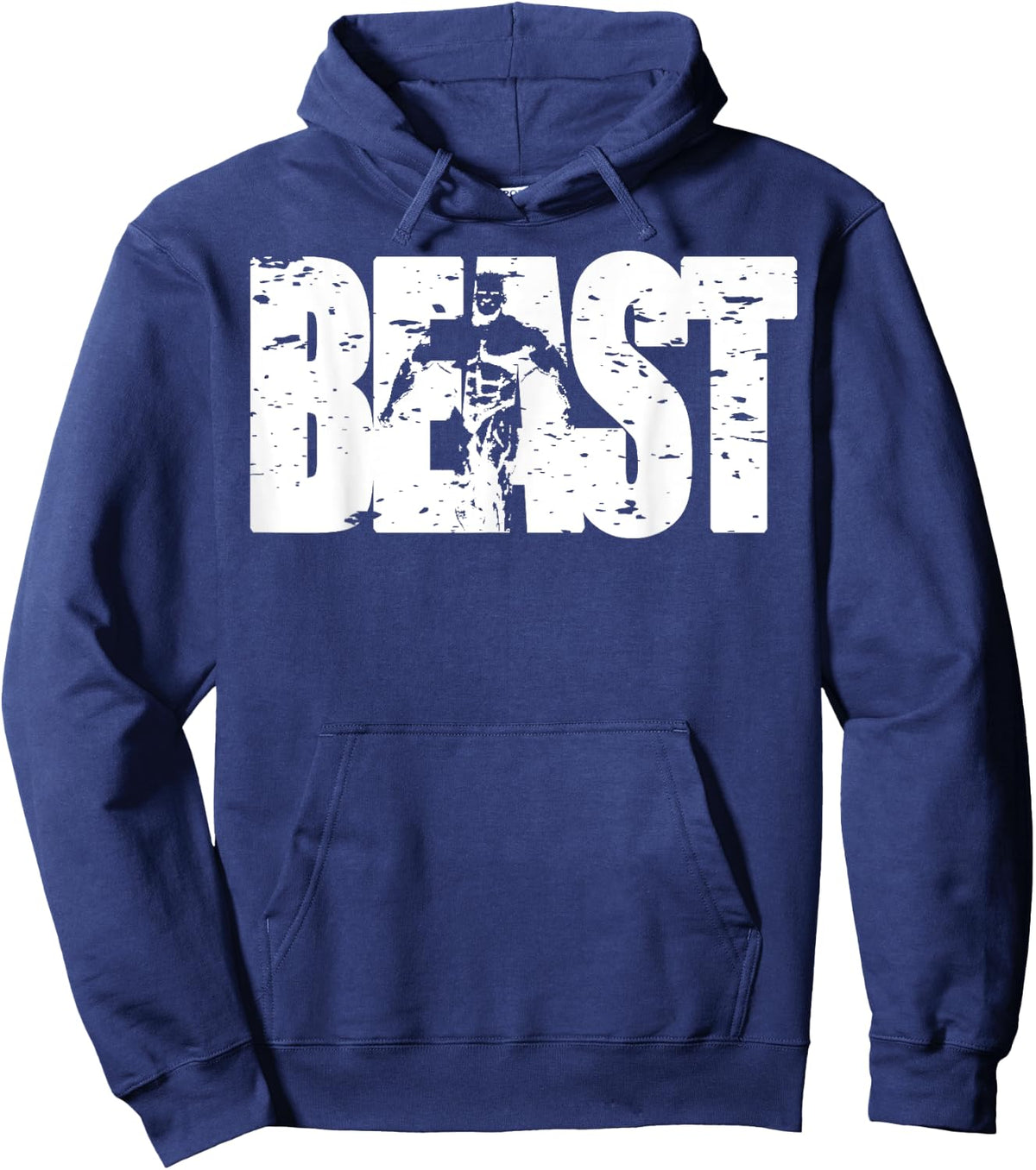 Beast Workout Clothes Gym Activewear Fitness Yoga. Hoodie - Hoodie | Navy