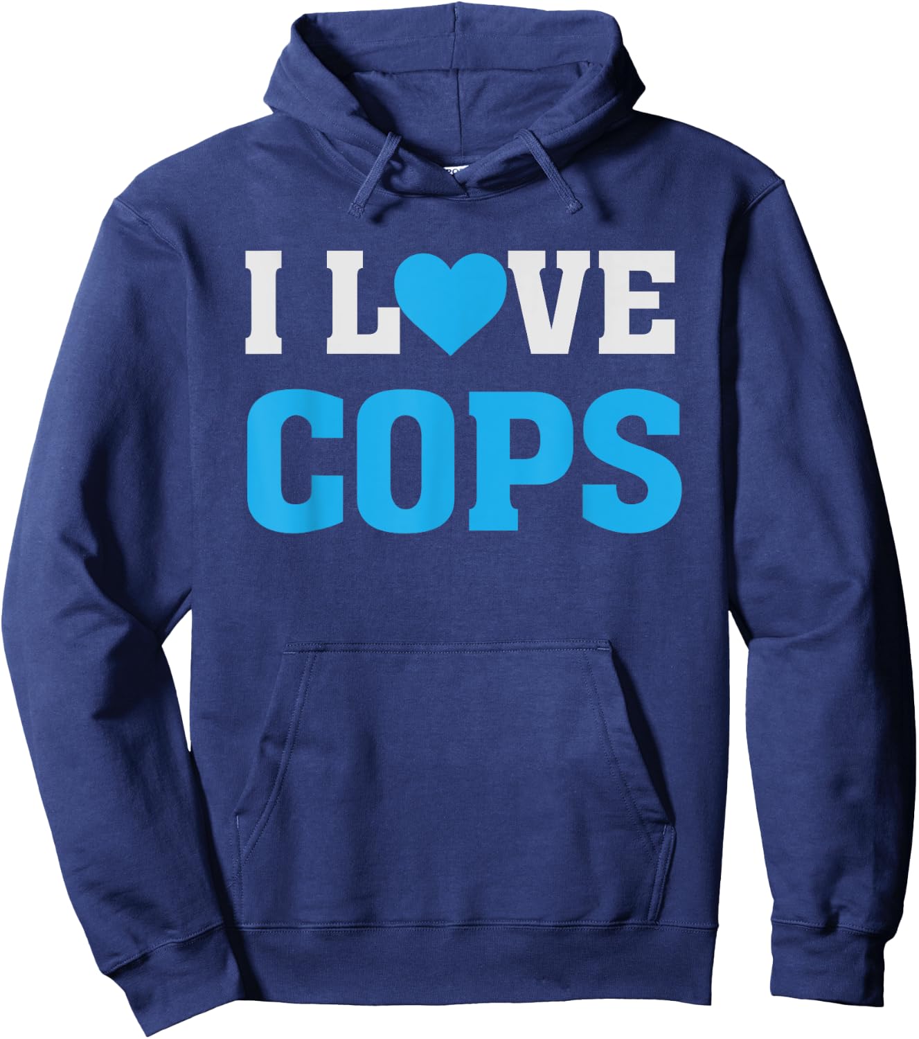 I Heart Love Cops - LEO's Police Officers Hoodie - Hoodie | Navy