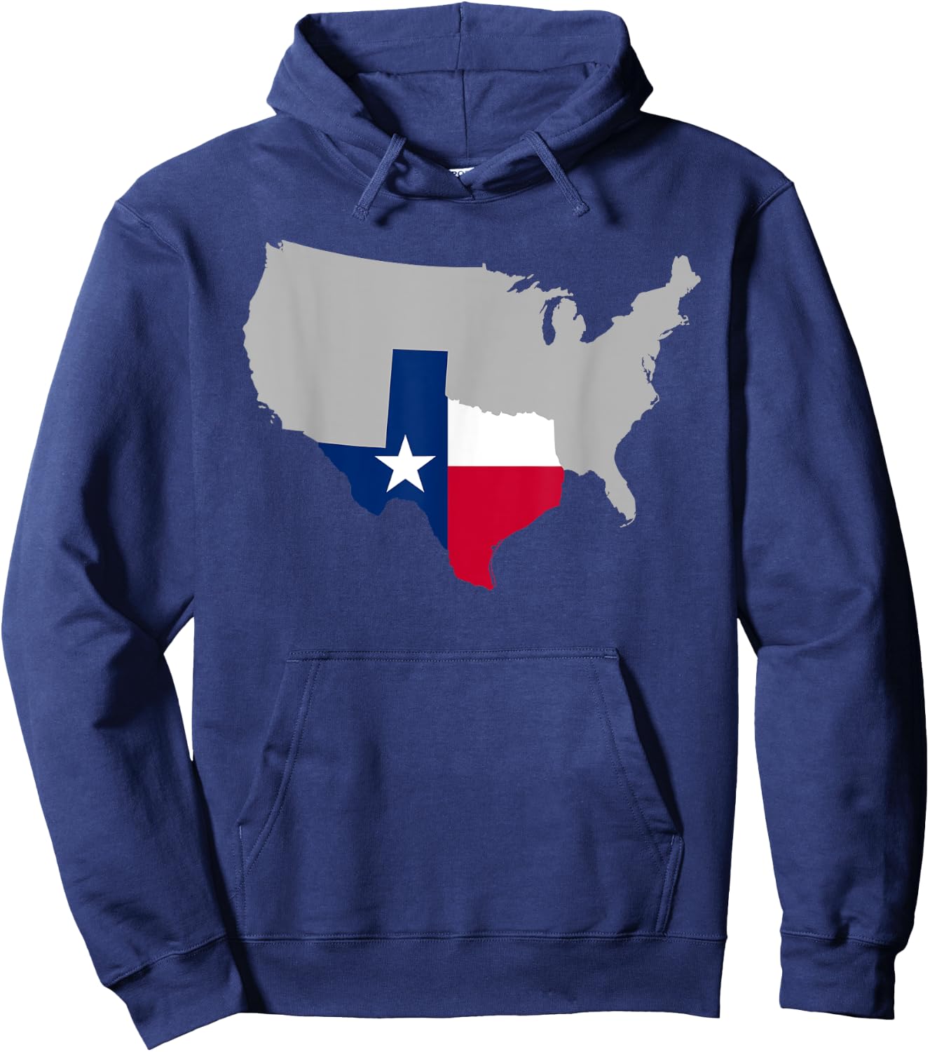 Texas Map Hoodie - Hoodie | Navy