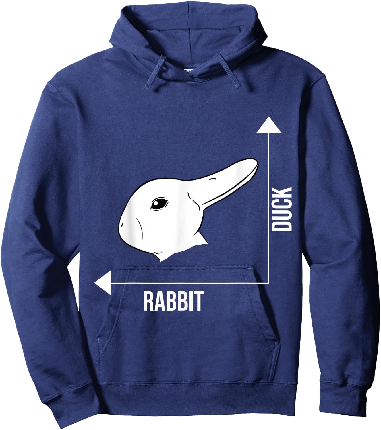 Rabbit Duck Graph Math Easter Hoodie - Hoodie | Navy