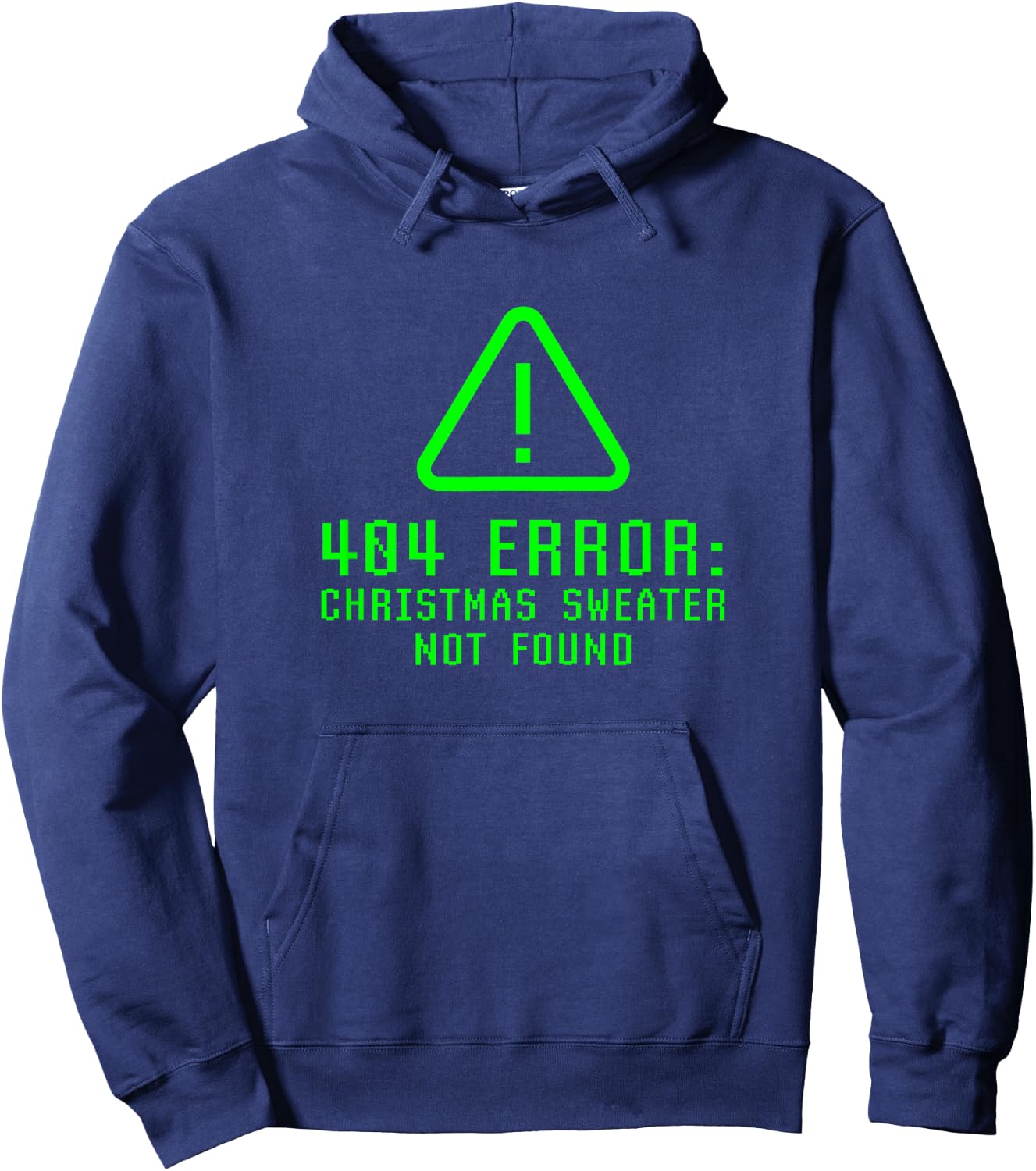 Funny Error 404 Christmas Sweater Not Found Geek Nerd Ugly Hoodie - Hoodie | Navy