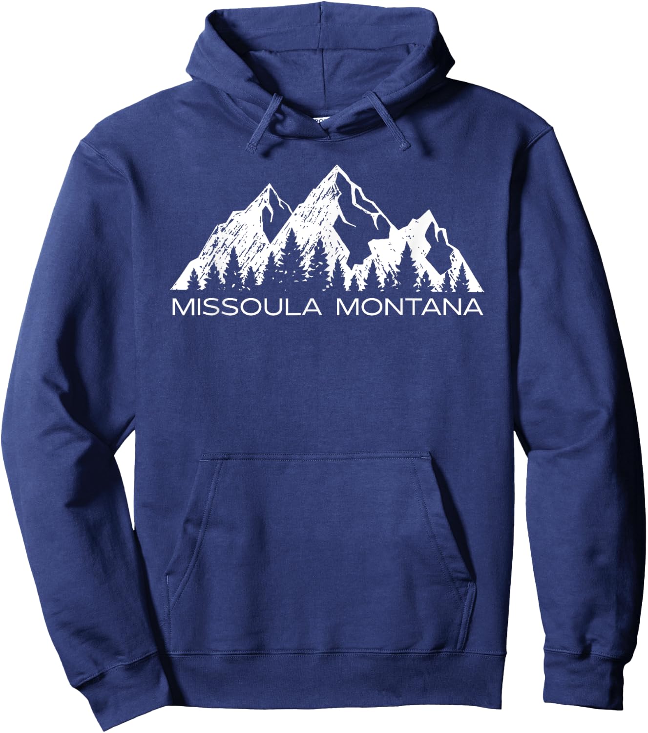 Missoula Montana Mountain Gift | Missoula Montana Souvenir Hoodie - Hoodie | Navy