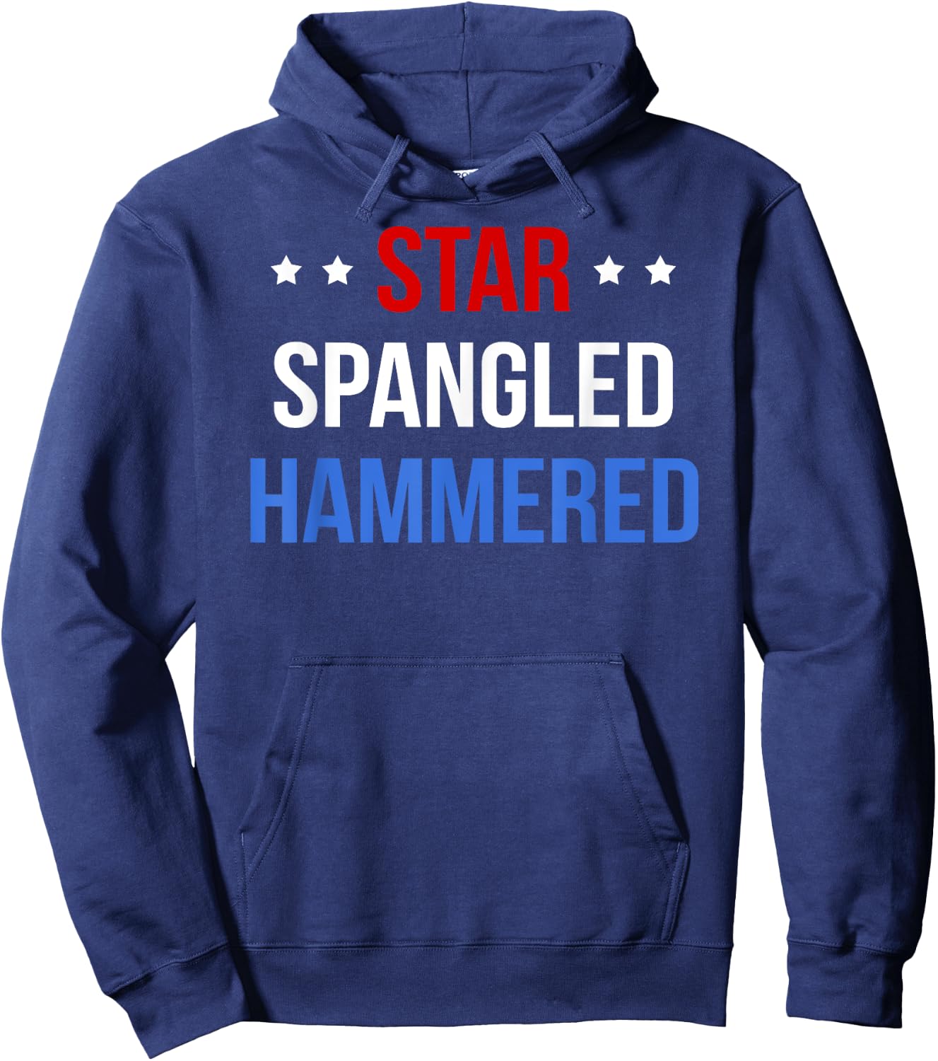Funny 4th of July Star Spangled Hammered Shirt Women Men Hoodie - Hoodie | Navy